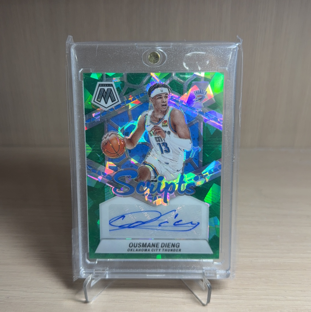 2023-24 Panini Mosaic Ousmane Dieng RC 雷霆 新秀 RC 奥斯曼 迪昂 签字 贴签 泡泡折 折射 特卡 马赛克 卡品如图 值得收藏!!【免费代卖】