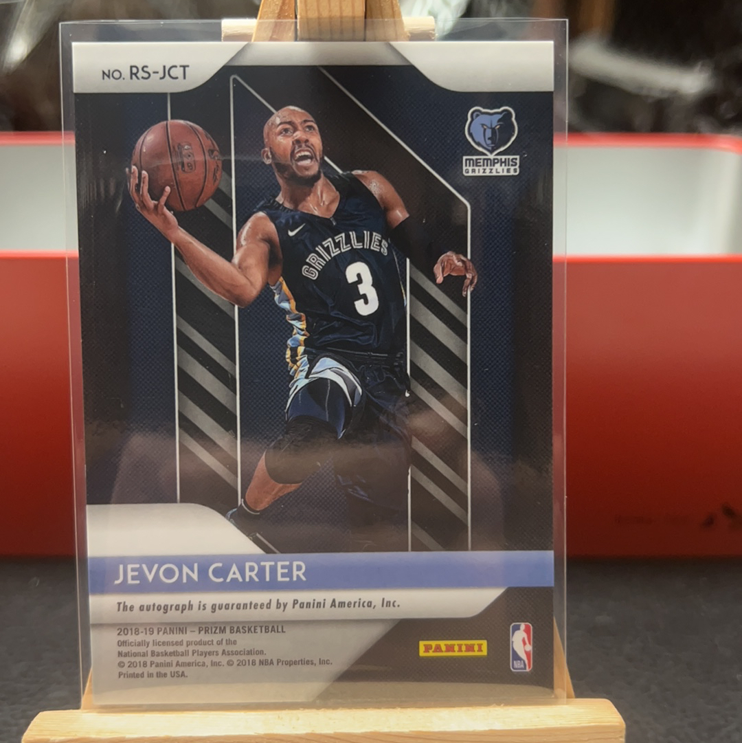 【SY代卖sy0150-可累积-瑕疵看图】2018-19 panini prizm jevon carter 灰熊 杰文 卡特 签字