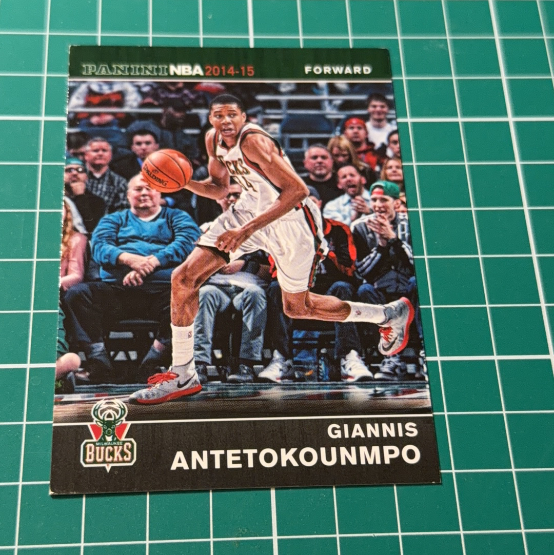 2014-15 Panini Americana Giannis Antetokounmpo S.p.a.扬尼斯阿德托昆博 字母哥 新秀次年 精美选图 十年老卡 绝版卡 稀有base