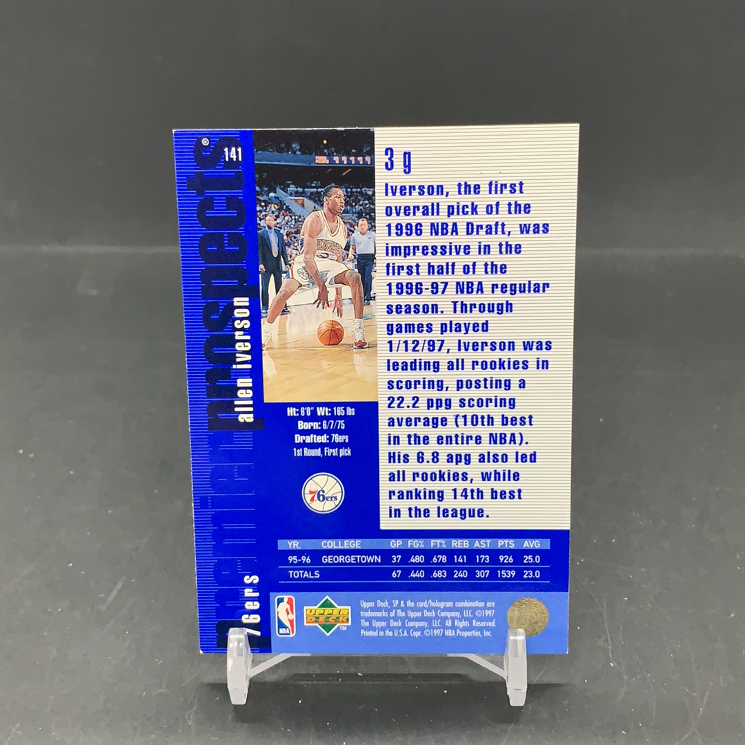 【DC拍卖】11.20. 001 UD SP 高端新秀RC 实卡美如画 名人堂名宿 76人队魂 费城之子 答案 阿伦 艾佛森