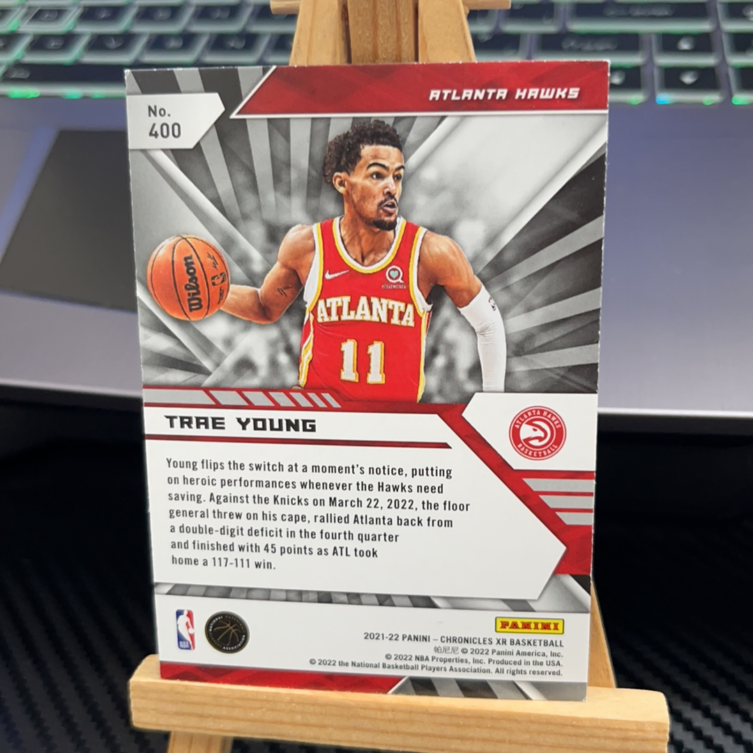 2021-22 Panini Chronicles Trae Young 特雷杨 老鹰 银折 折射 编年史系列 卡品如图 凑图必备 值得收藏!免费代卖!