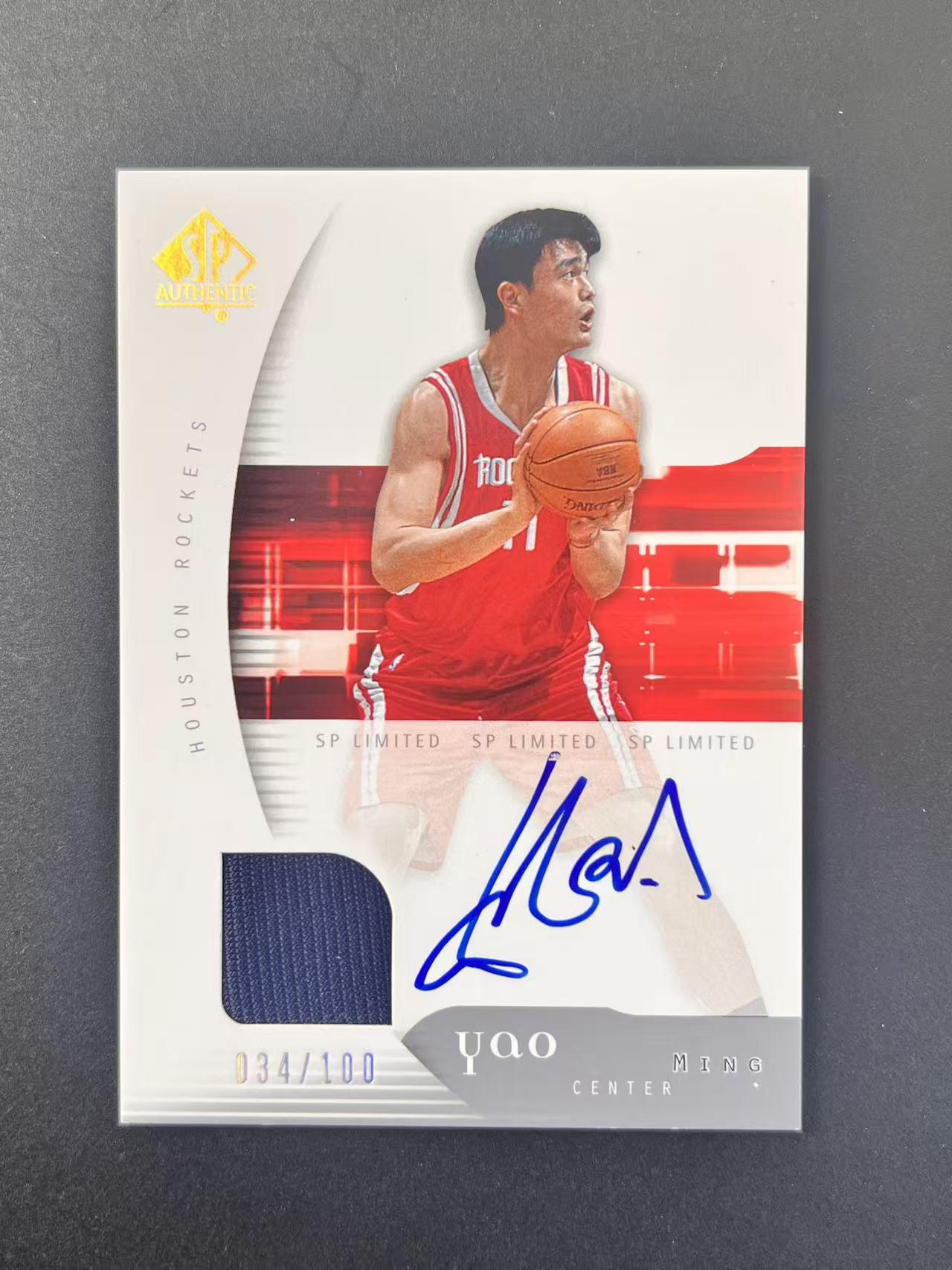 2005-06 Upper Deck SP Authentic Yao Ming【卡老鼠代卖】 火箭 大姚 姚明 小巨人 签字 100编 卡签 ...