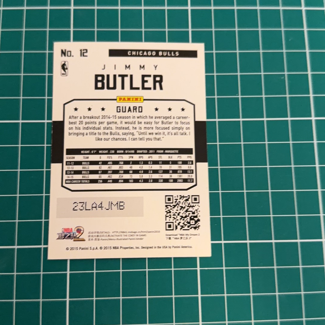 2015-16 Panini Americana Jimmy Butler S.p.a. 吉米巴特勒 烟花折射 折射特卡 精美选图 多年老卡 绝版卡 稀有大比例