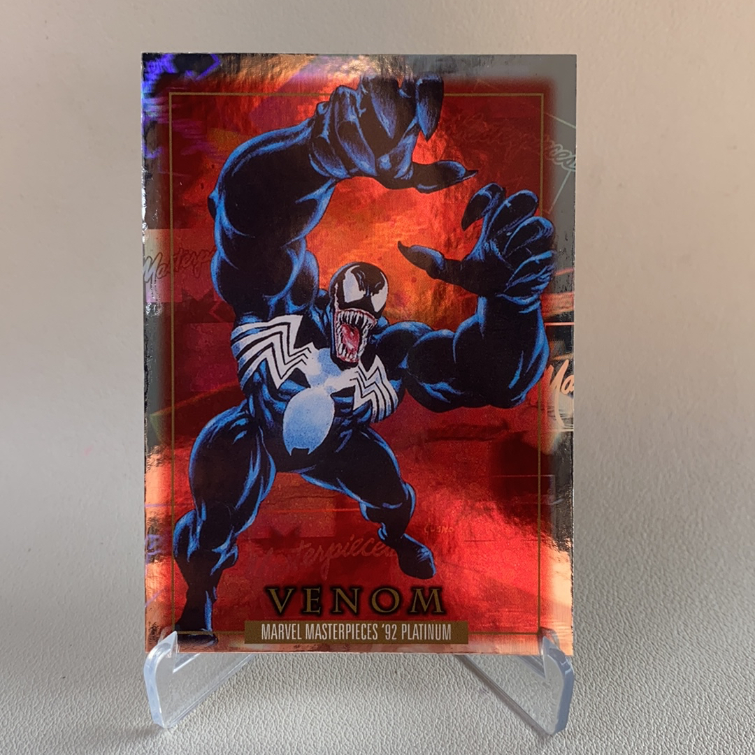 【弈卡代拍】2024 Upper Deck Marvel Masterpieces'92 Platinum 92白金复刻大师 特卡 HOLO折 毒液 VENOM 品相如图 糖醋鱼