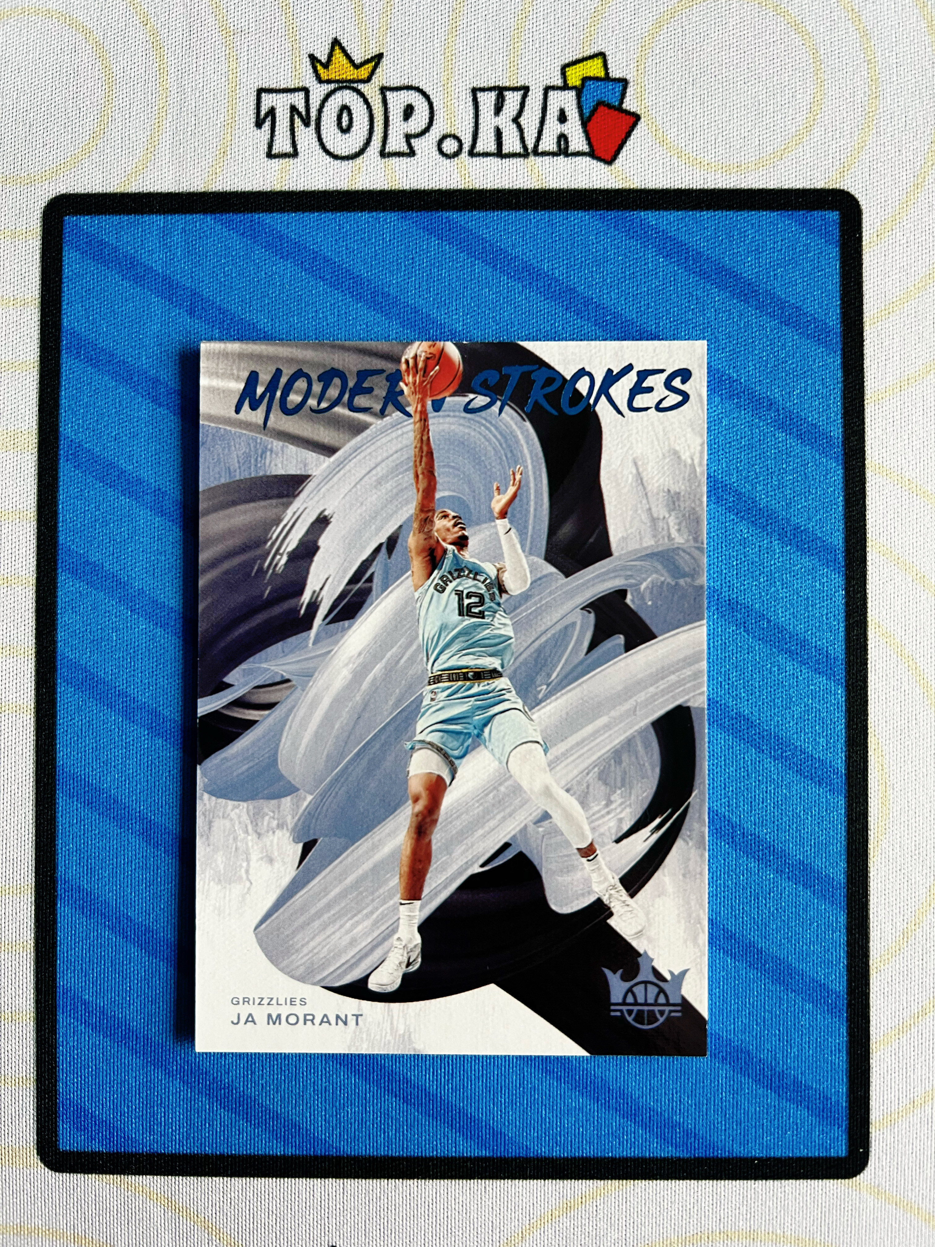 【顶尖卡社】Ja Morant 贾莫兰特 2021-22 Court Kings 油画 62/99编 Modern Strokes 笔刷 特卡 蓝平行 灰熊队 详情看描述 卡品如图【XF】