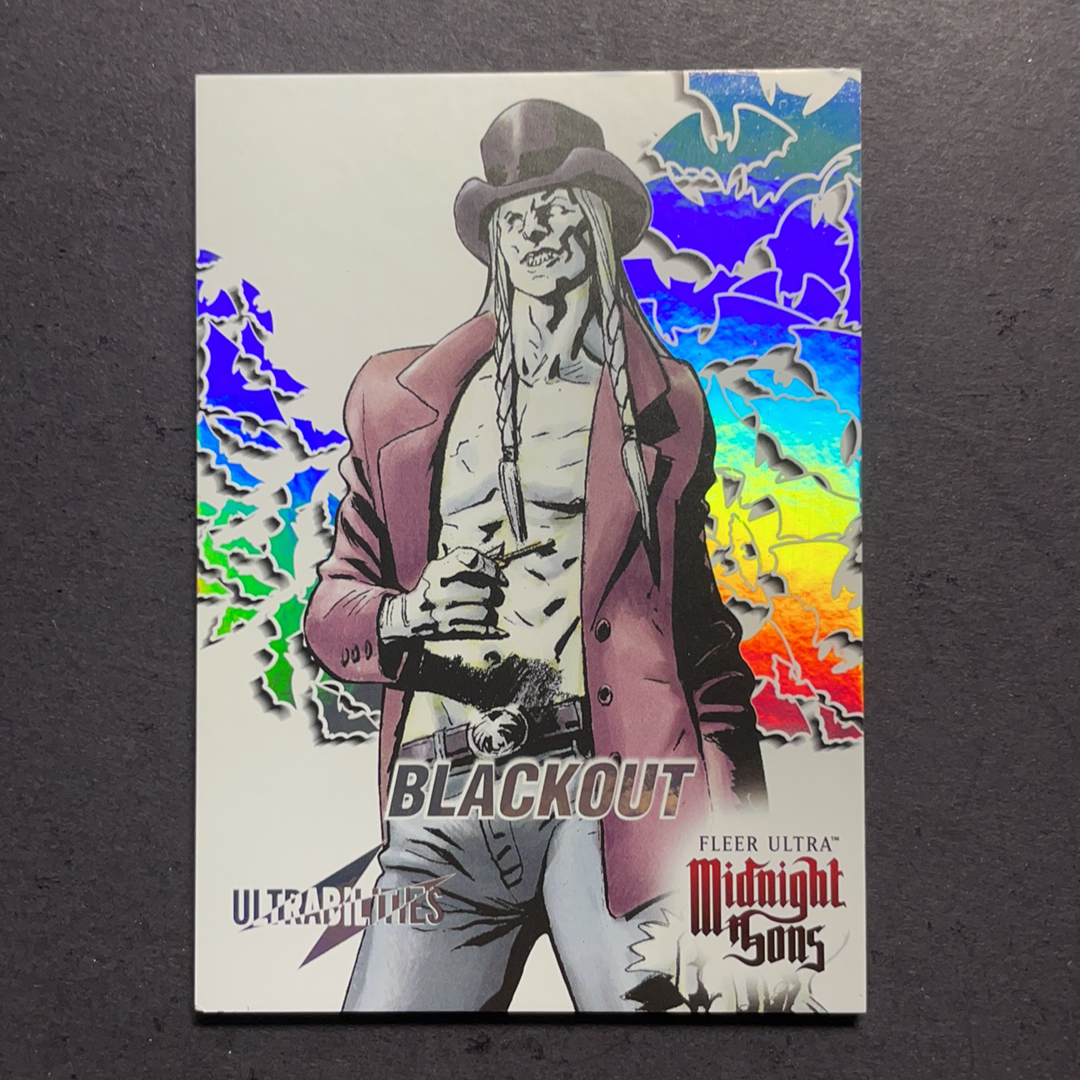 2024 Fleer Marvel (MCU) 午夜之子 黑视 比例1:18 UB超能力星星折射特卡 序号3of30 2023 UD漫威漫画Fleer Ultra午夜之子 粉条代拍