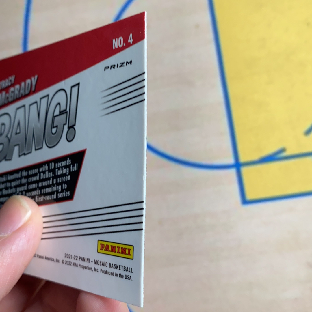 2021-22 Panini Mosaic Tracy McGrady 火箭 特雷西 麦克格雷迪 麦迪 马赛克 特卡 银折 马赛克折 bang 绝杀时刻 卡品如图 凑套必备