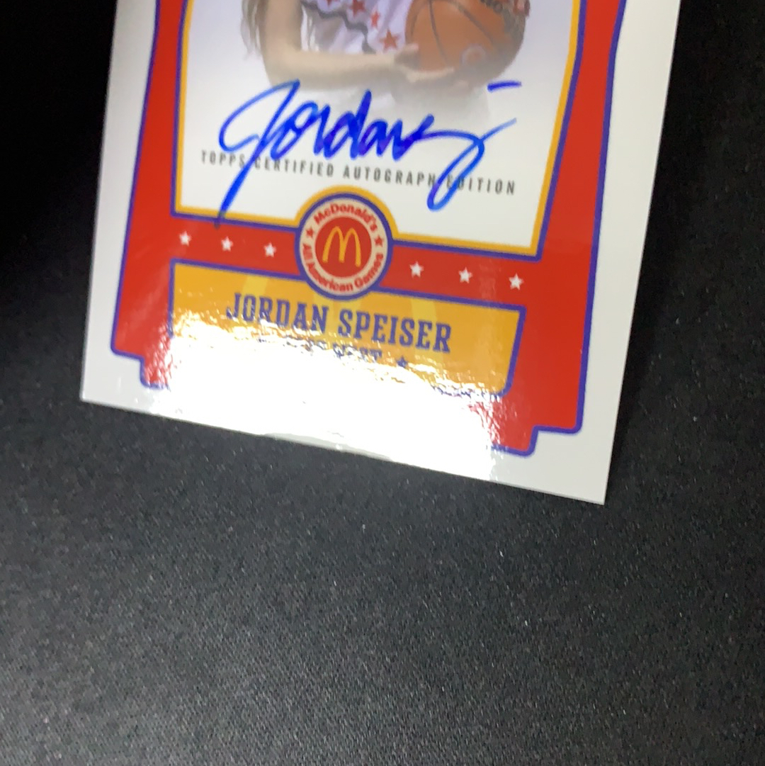 2025 Topps Chrome McDonald Jordan speiser 【SC拍卖】全美麦当劳 乔丹 斯派瑟 明日签 卡签 签字 瑕疵如图收藏必备(小骆)