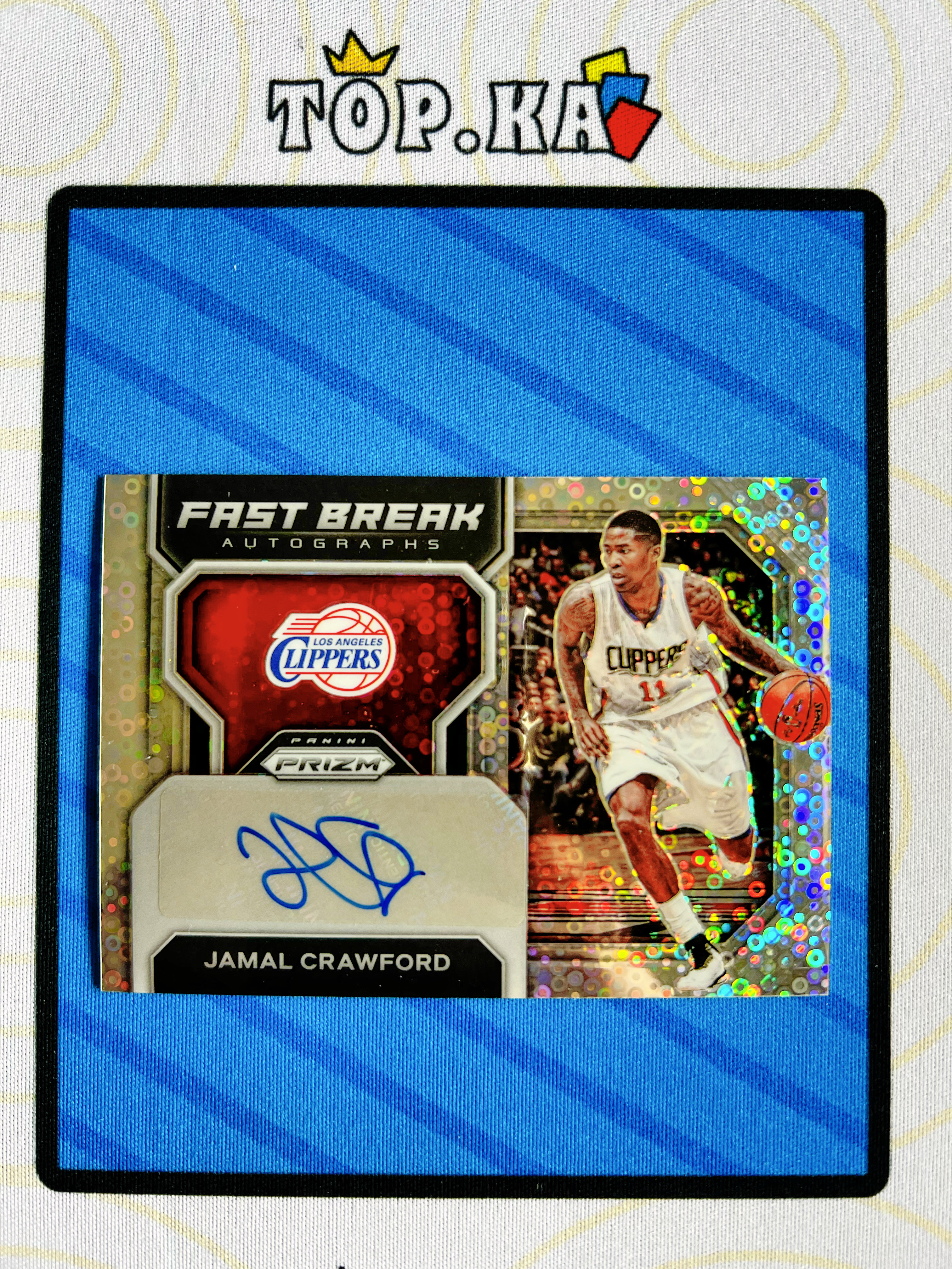 【顶尖卡社】2022-23 Panini Prizm Jamal Crawford 快船 克劳福德 签字 快攻签 泡泡折 详情看描述 瑕疵如图【陌上】