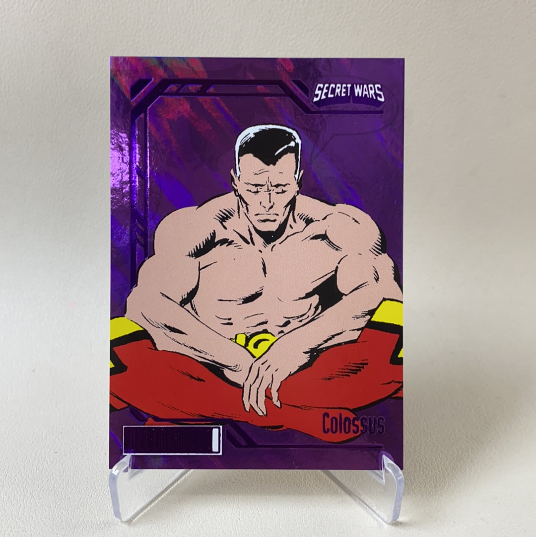 【弈卡代拍】 2023 Upper Deck Marvel漫威Allegiance 忠诚 秘密战争 大比例 特卡 紫折 钢力士 Colossus 47/99编 品相如图 凑套必备 不要熬夜