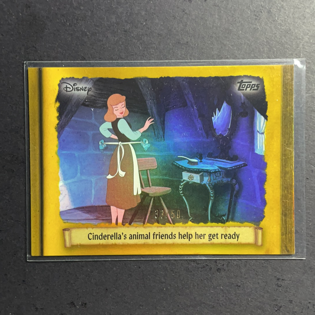 2024 Topps Disney Disney Wonder 灰姑娘打扫房间 灰姑娘动画75周年纪念特卡金折射50编 C75-3 2025 Topps Disney 迪士尼奇迹公主系列