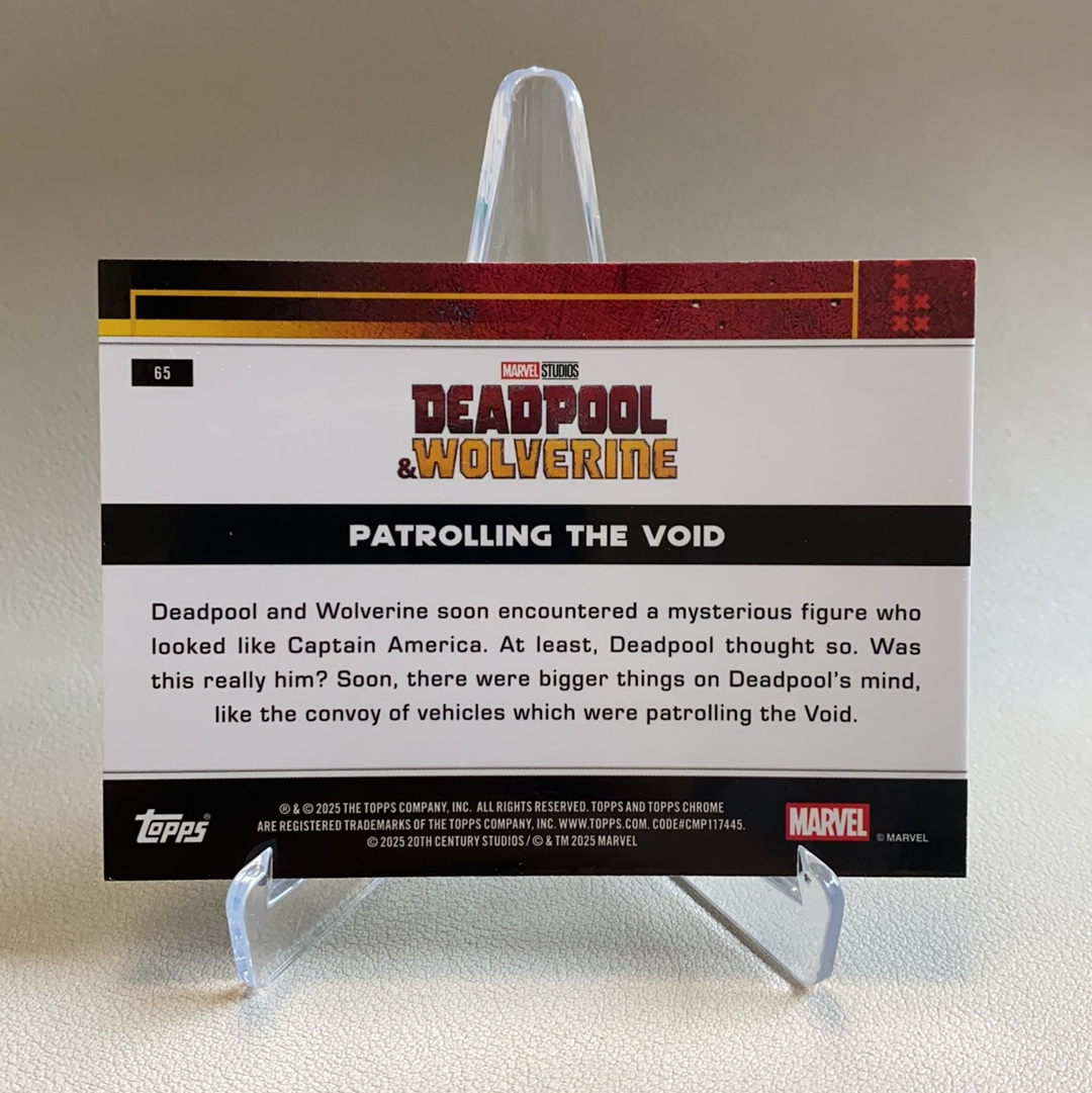 2025 Topps Deadpool Hobby Box Marvel 漫威 死侍与金刚狼 特卡 绿折 折射 多元宇宙剧情 虚空巡逻 62/99编 PATROLLING 品相如图 凑套必备 wong