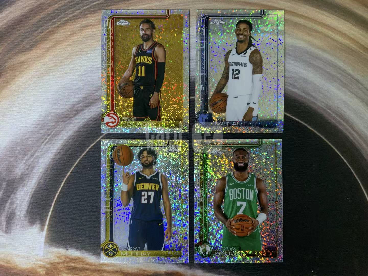 2026 Topps Chrome Jaylen Brown tc update 杰伦 布朗 特雷杨 贾 莫兰特 贾马尔 穆雷 大比例 变化版 碎闪折 卡品如图 可乐
