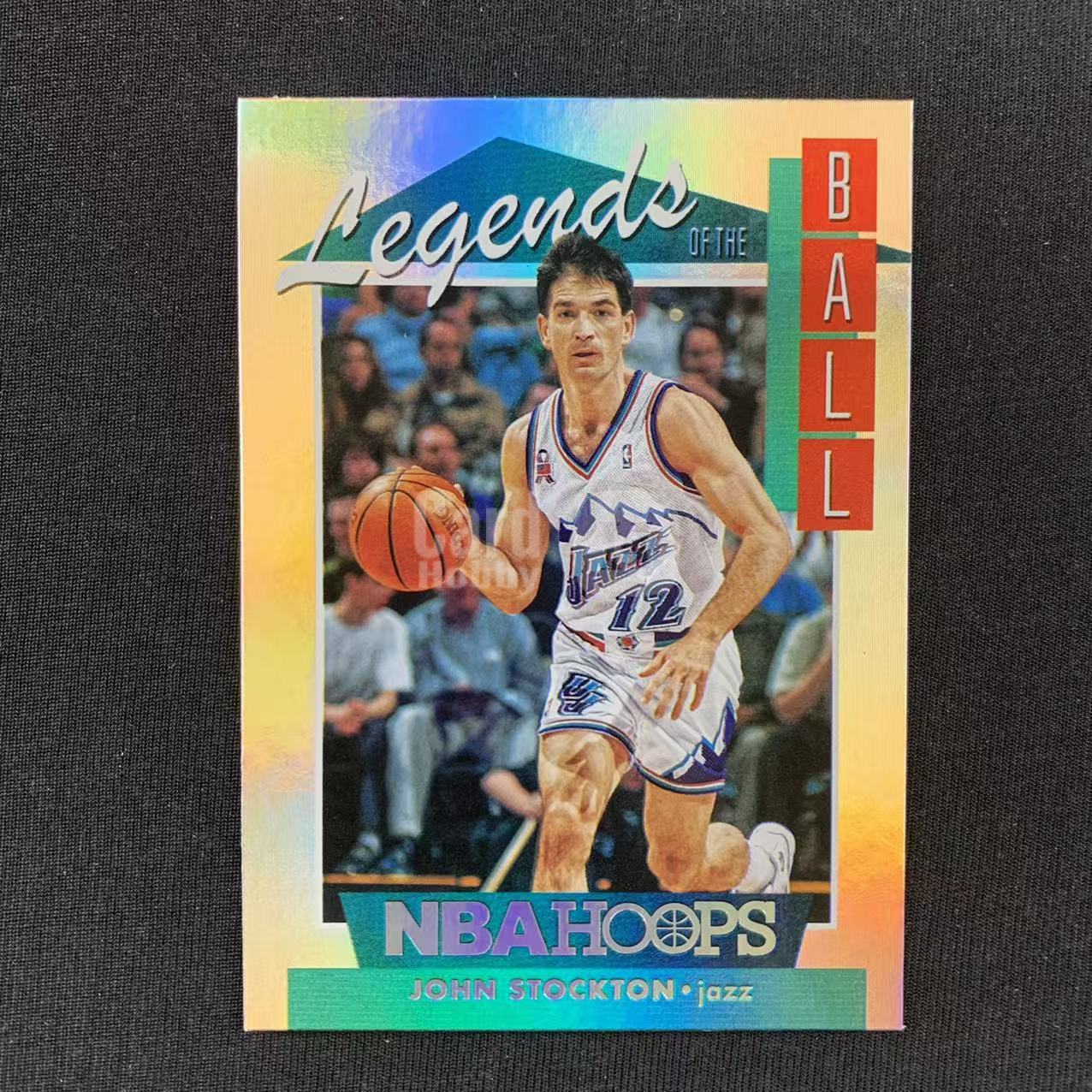 2018‑19 Panini NBA Hoops John Stockton 约翰 斯托克顿 爵士 Legends of the Ball 传奇特卡 银折 收藏必备