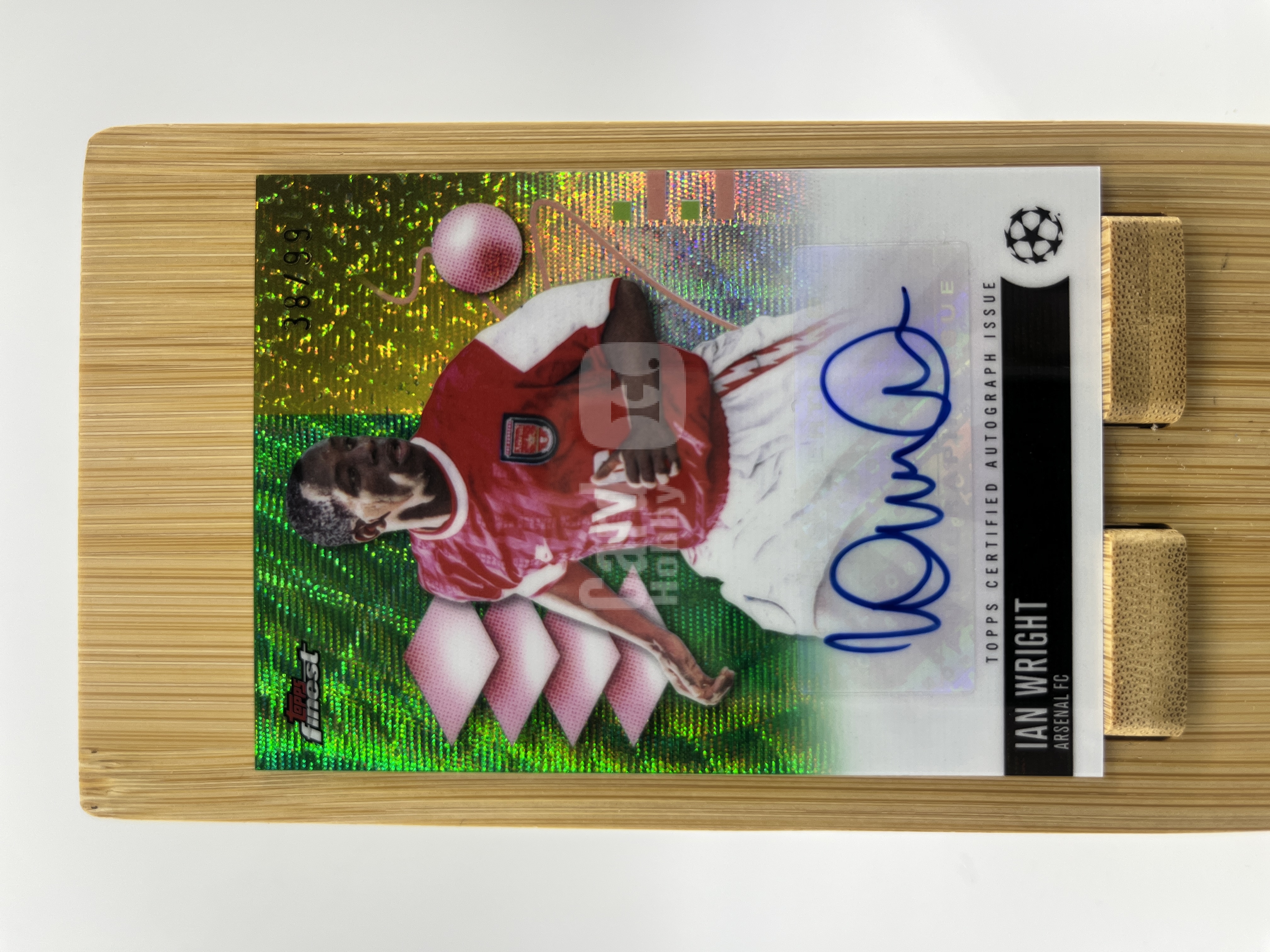 2026 Topps Finest Ian Wright 【#HULK】欧冠 Finest 伊恩 赖特 怀特 水晶宫 阿森纳 签字 99编 绿折 卡品如图【台风代拍】