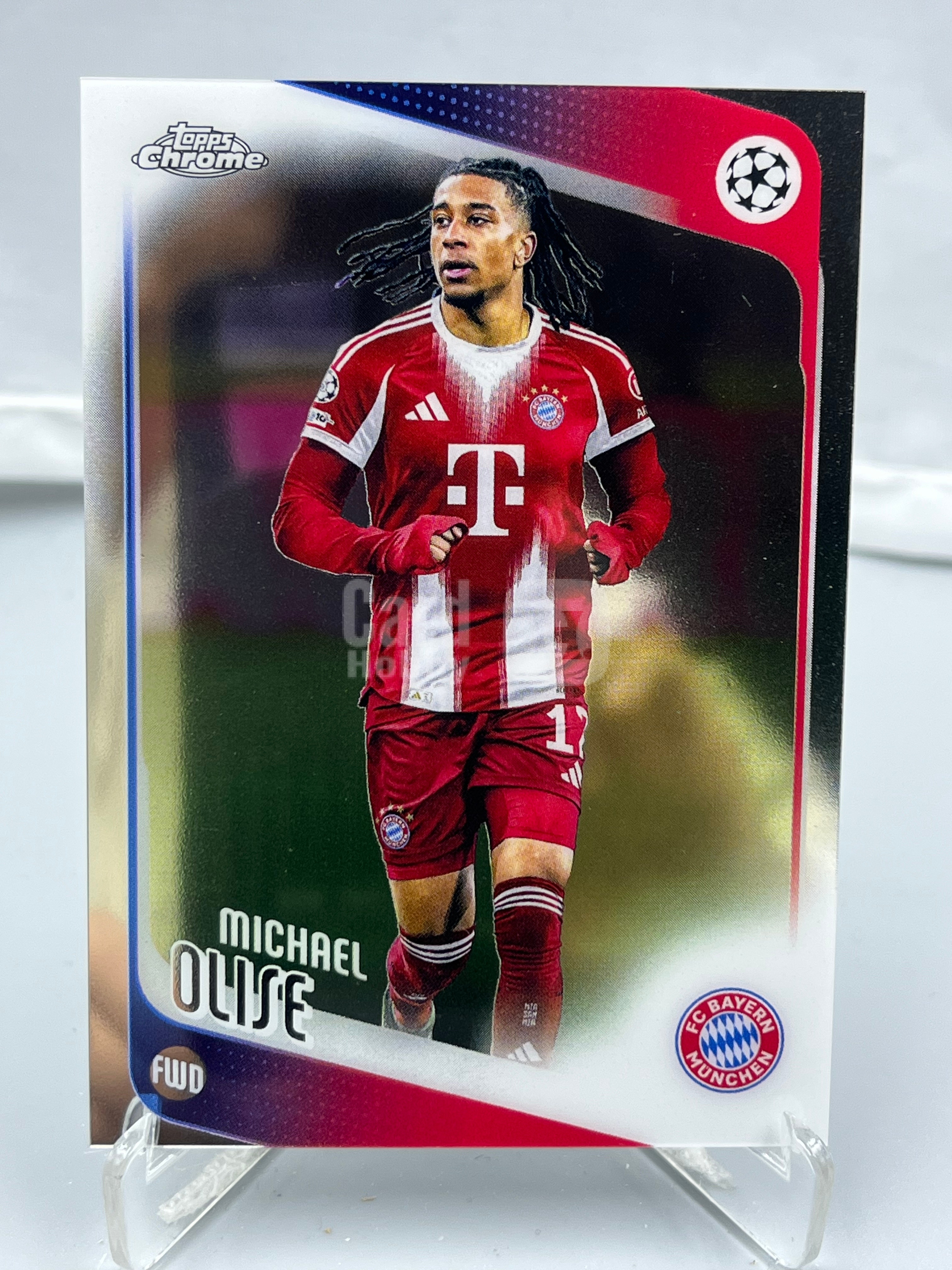 2026 Topps Chrome Michael Olise 欧冠欧战TC 奥利塞 拜仁 法国 base 官方金球回购计划 瑕疵如图【暴富 LK张】ta959