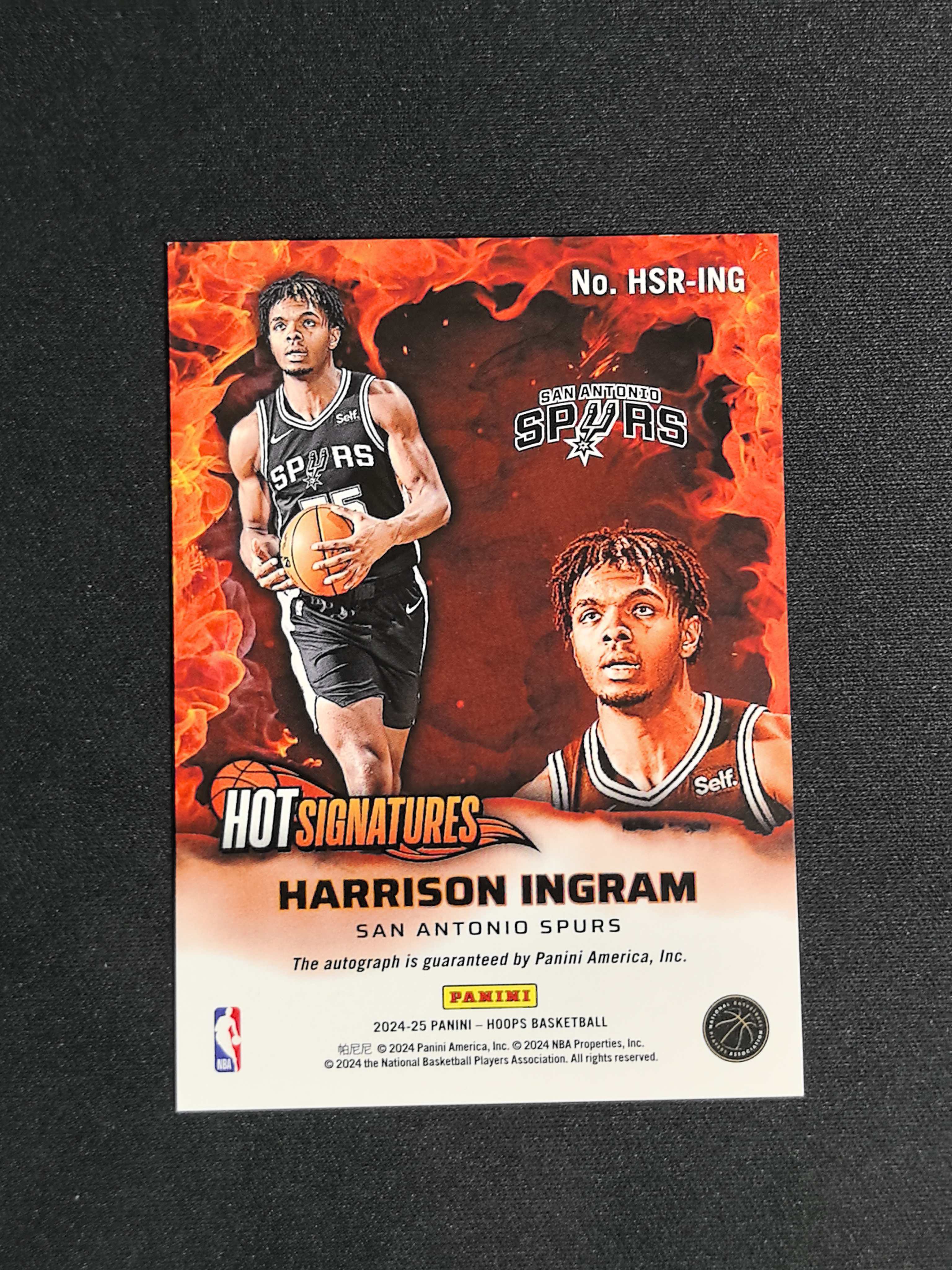 2024-25 Panini NBA Hoops Harrison Ingram 哈里森 英格拉姆 马刺 新秀 HOT签 签字 折射 卡品如图 鱼【CYT球星卡】