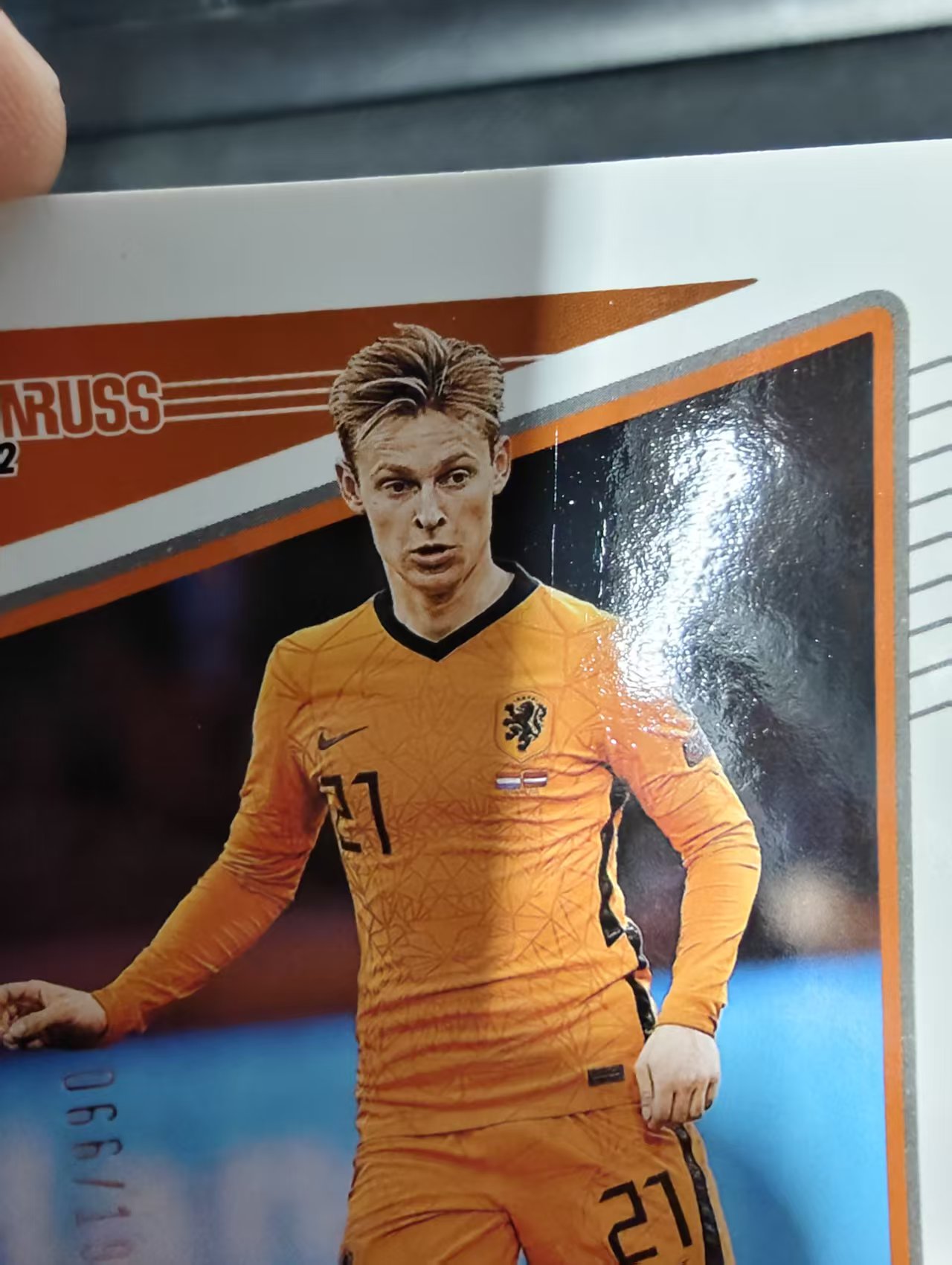 【可合并,不累计】2021-22 Panini Donruss Frenkie de Jong 世界杯 杜蕾斯 荷兰 巴塞罗那 弗朗基 德容 199编 划痕 边角瑕疵