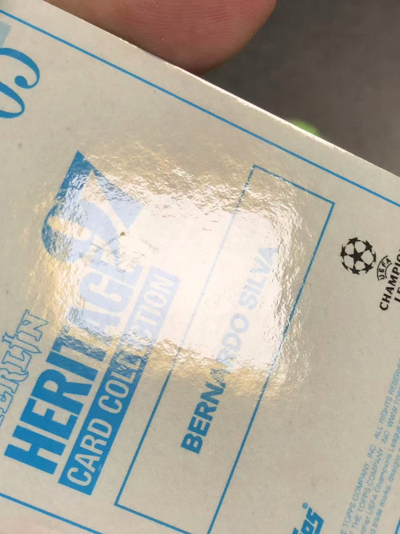 2021-22 Topps Merlin Bernardo Silva 欧冠 梅林 曼城 贝尔纳多 席尔瓦 49编 微瑕如图【ZYP代拍】LS90