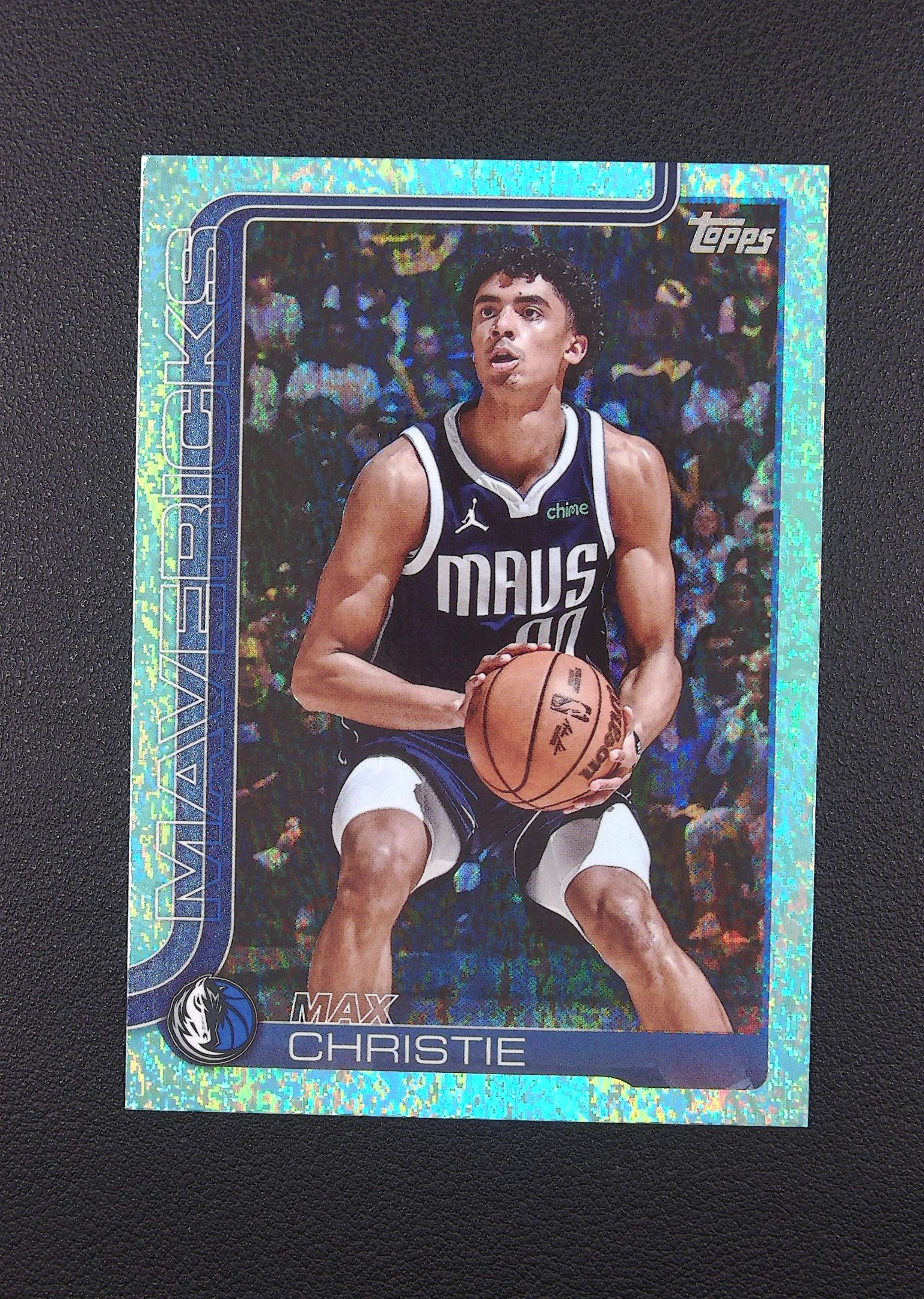 2025 Topps Flagship Max Christie 马克斯 克里斯蒂 水蓝全息箔平行 独行侠【Big M 代拍】 AQ888