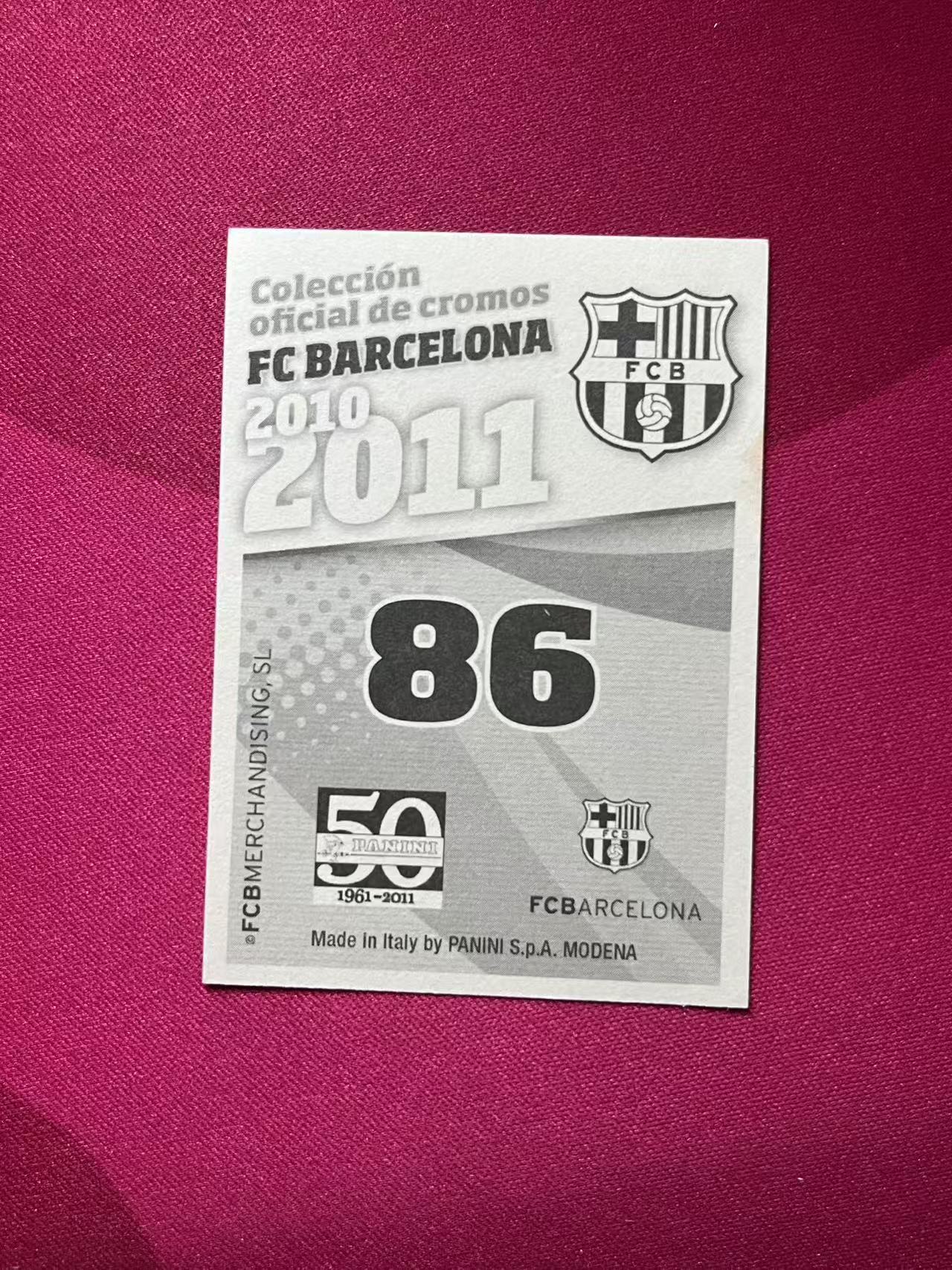 1961 Panini Stickers Xavi Hernandez #86 哈维 巴塞罗那 D183