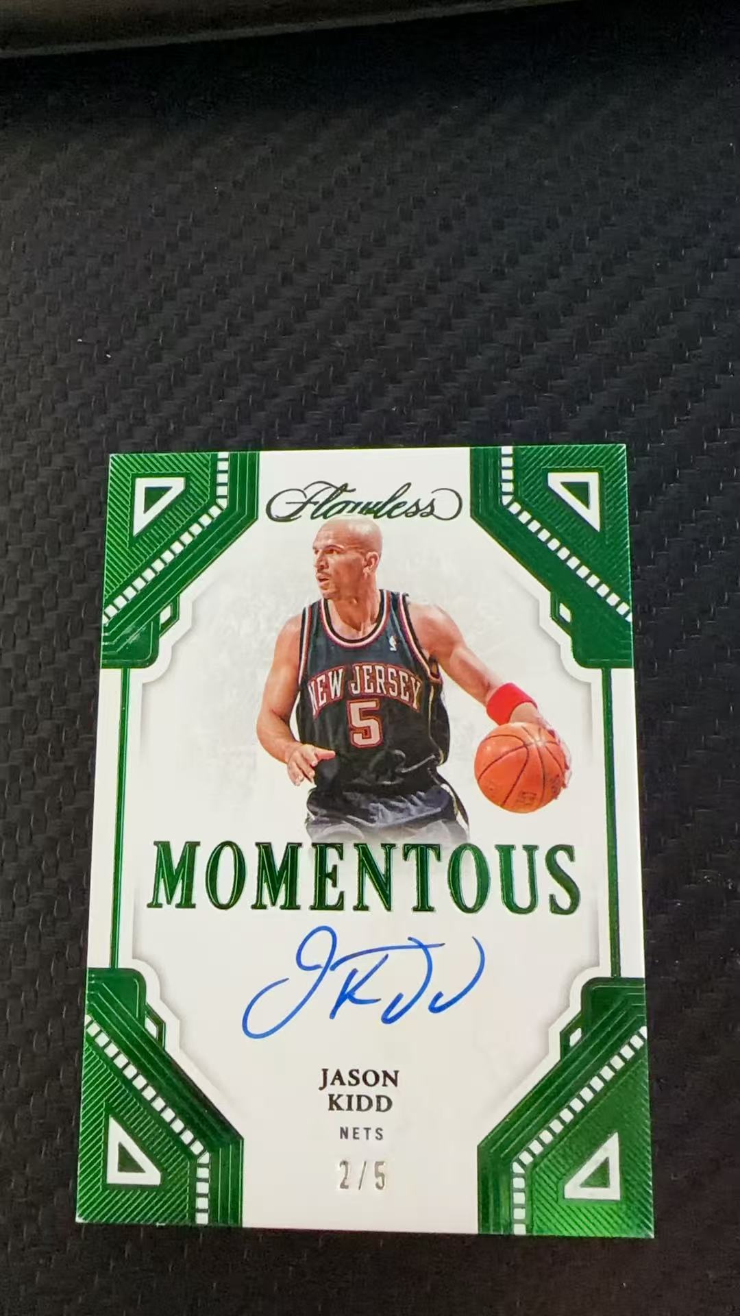 2022-23 Panini Flawless Jason Kidd 绿平行 超低编 贾森 基德 手提 2/5编(雪茄)