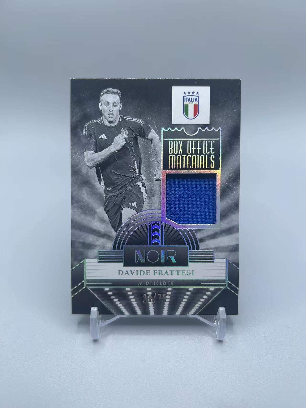 2024-25 Panini Noir Davide Frattesi 【灰灰代拍】全新诺尔 意大利 弗拉泰西 31/75编 小窗物料 box office 随无