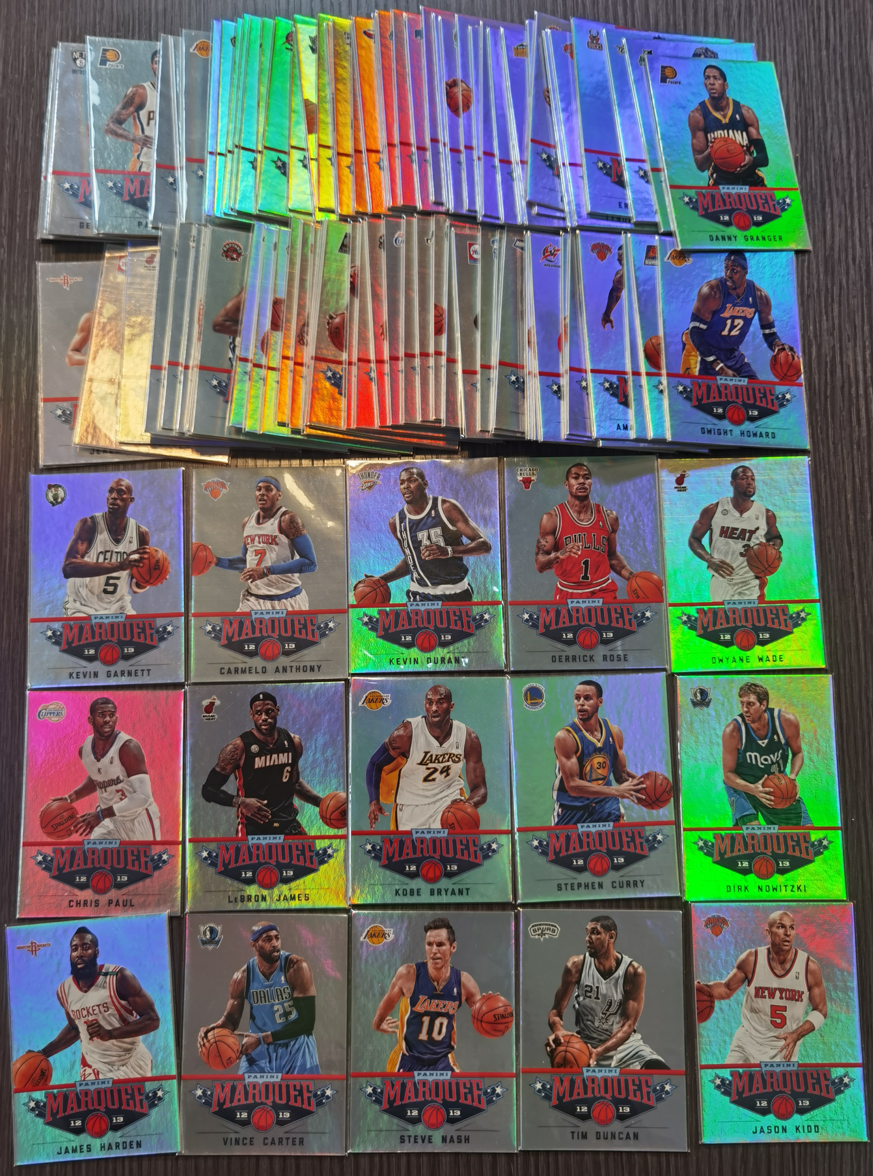 2012-13 Panini Marquee 马奎系列 银折 全套100张 科比勒布朗詹姆斯库里哈登韦德杜兰特保罗卡特加内特安东尼罗斯 非常罕见 品相不保