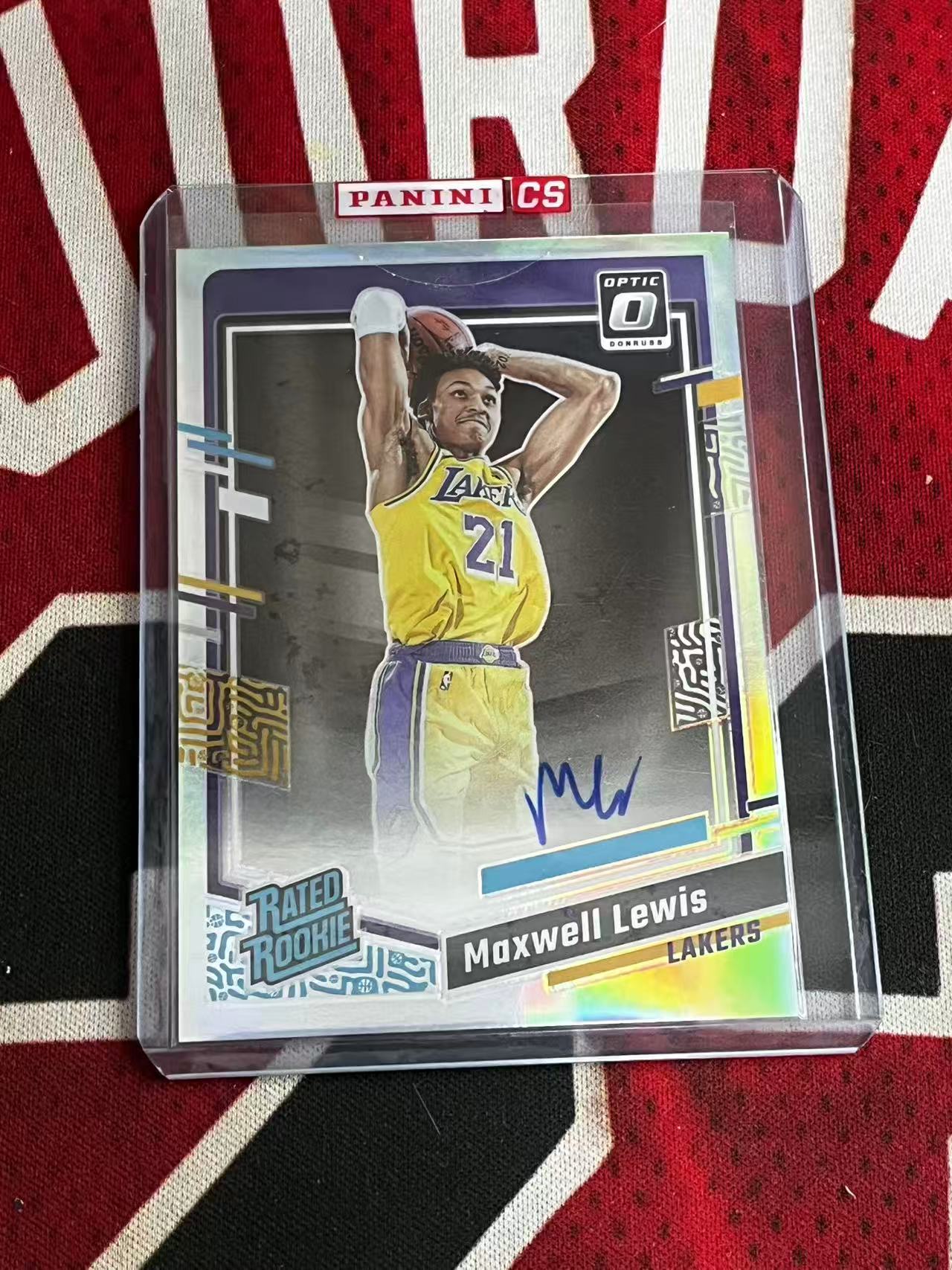 【接寄拍】2023-24 PANINI DONRUSS OPTIC 杜蕾斯系列 湖人 新秀RC 马克斯韦尔刘易斯 签字卡 卡签 银折 折射 原封夹 专收凑套必备【烂臭嘴拍卖】