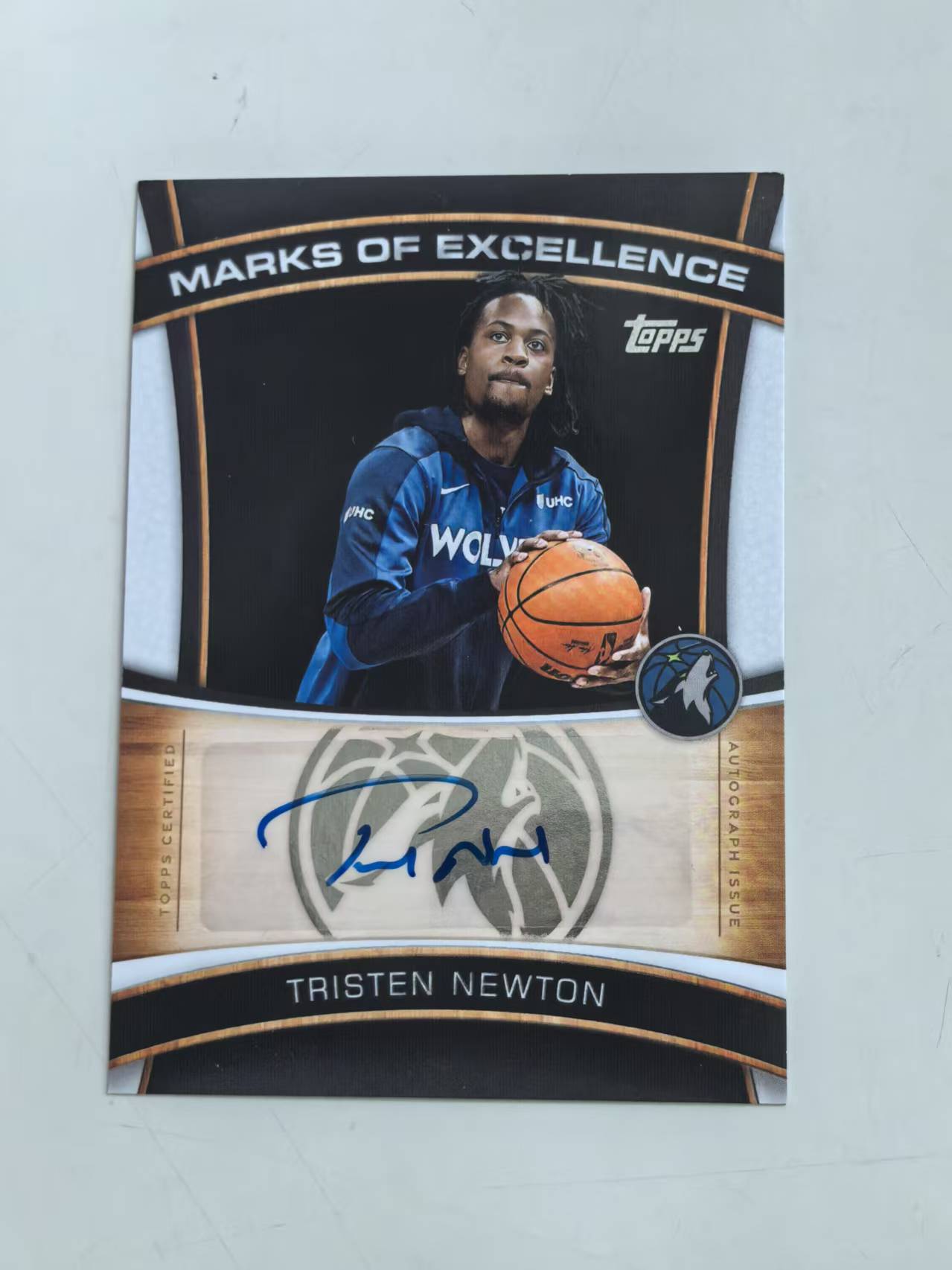 2025 Topps Topps Tristen Newton #ME-TN 签名卡签字卡 森林狼 【黑魔苏】
