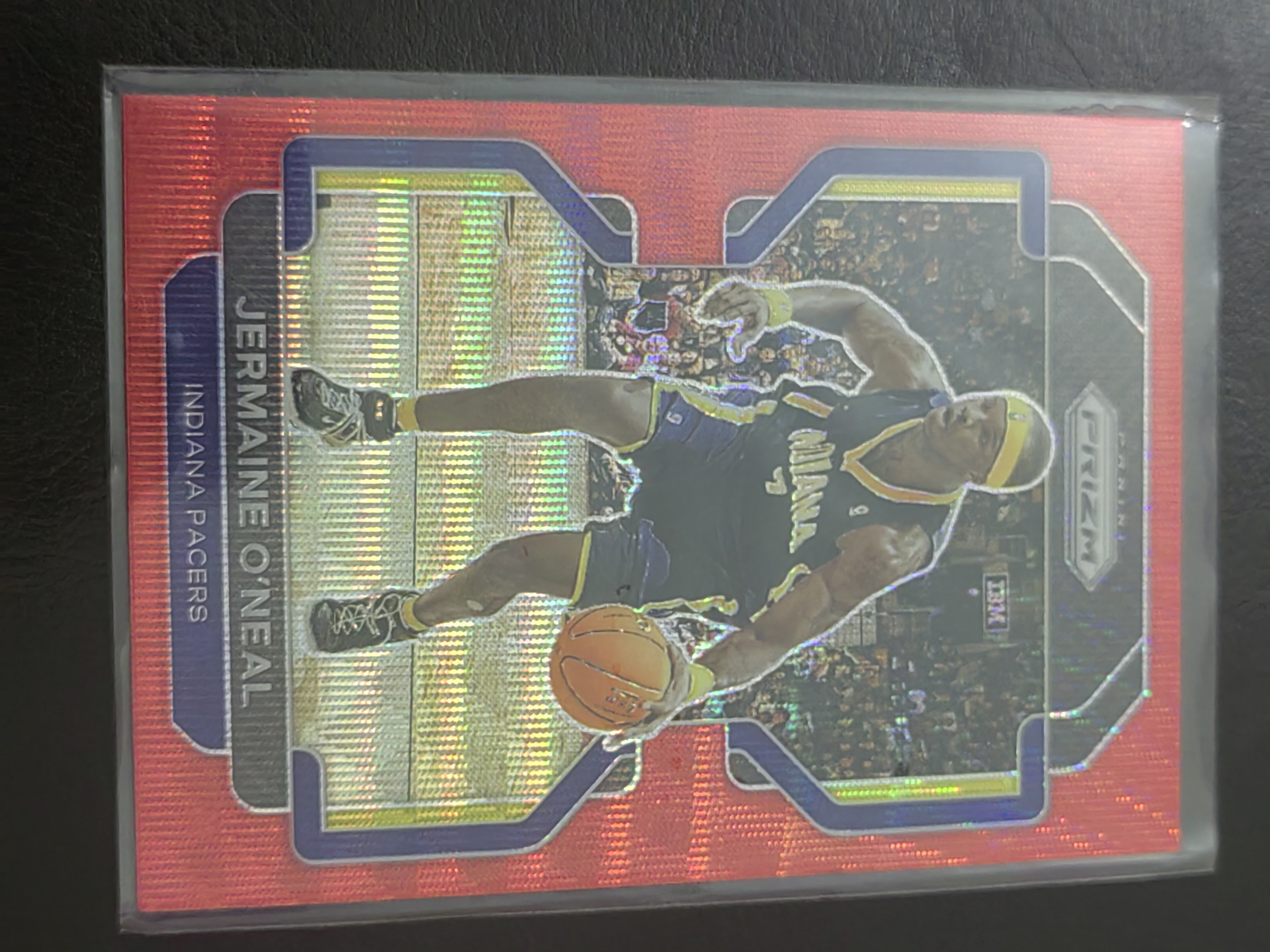 2021-22 Panini ​​PRIZM​​ Jermaine O'Neal PZ  杰梅因奥尼尔 小奥尼尔 红波纹  步行者 开拓者 勇士 太阳 篮 凑套 白边白角 不保卡品 卡品如图