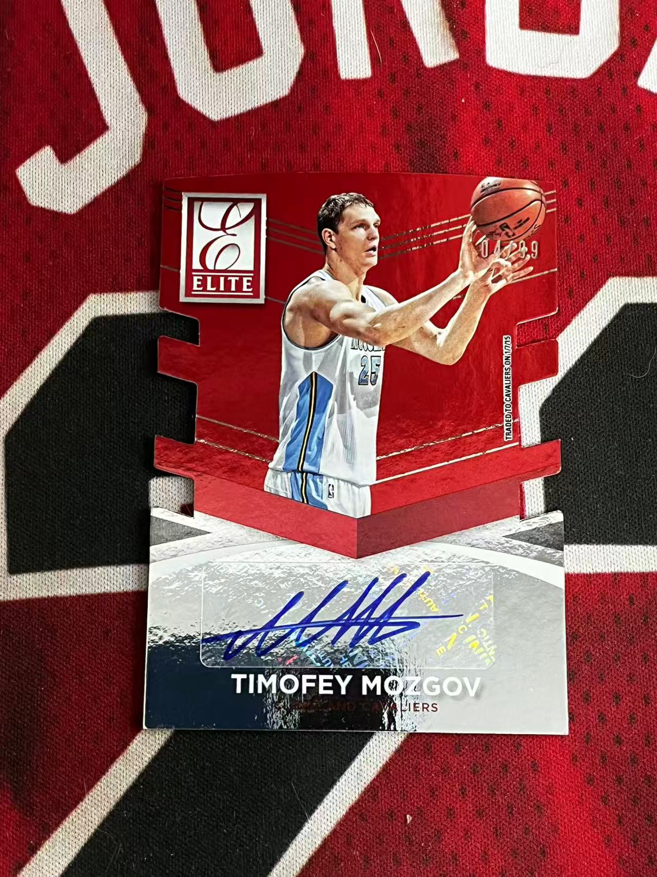 【0手续费接寄拍】2014-15 PANINI DONRUSS ELITE 精英系列 掘金 新秀RC 提莫菲莫兹戈夫 99编 签字卡 异形切割签字卡【烂臭嘴拍卖】