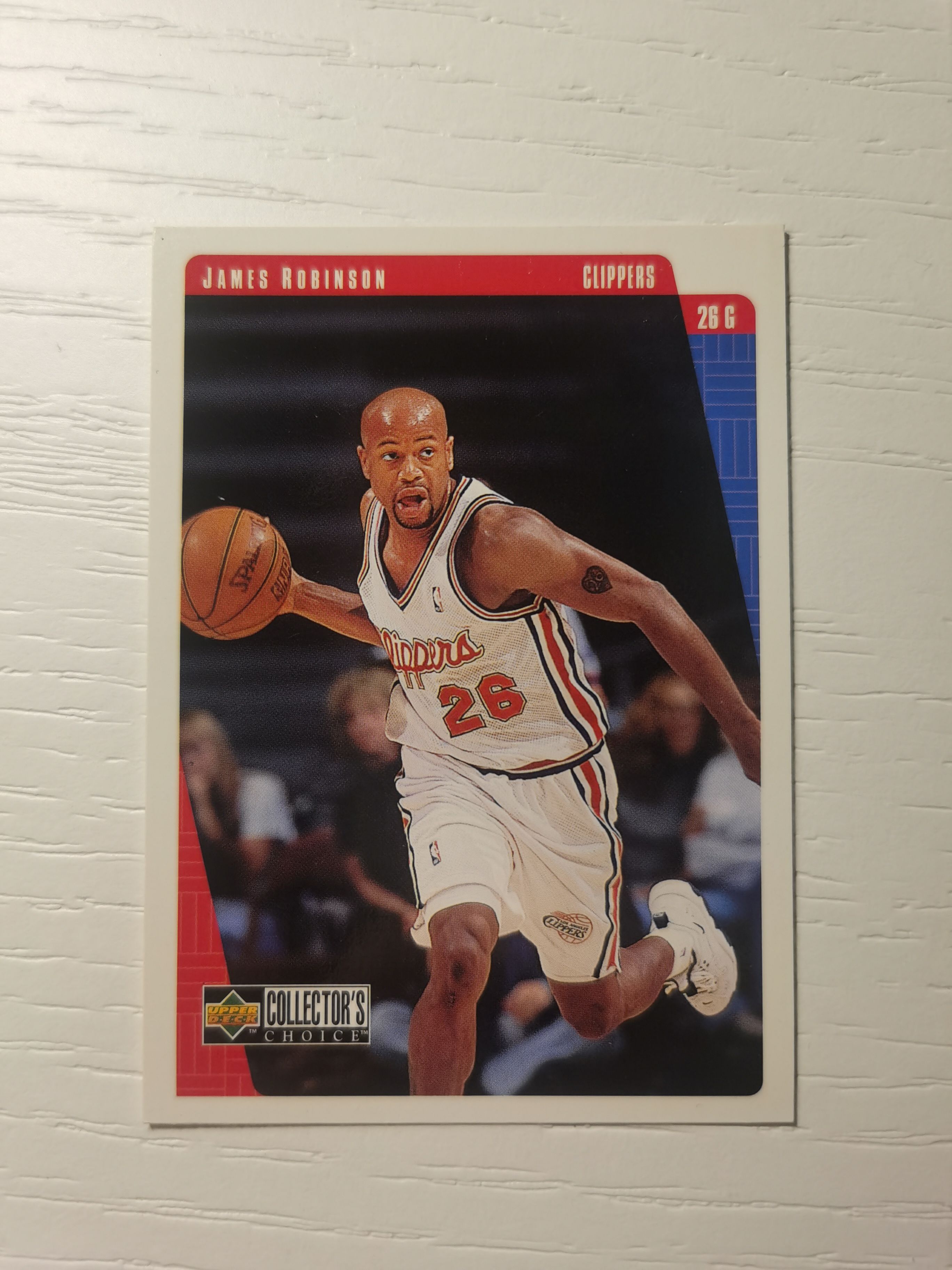 1997-98 Upper Deck Base James Robinson 1997-98 詹姆斯-罗宾逊 UD collector's choice 快船 硬通货 极具收藏价值