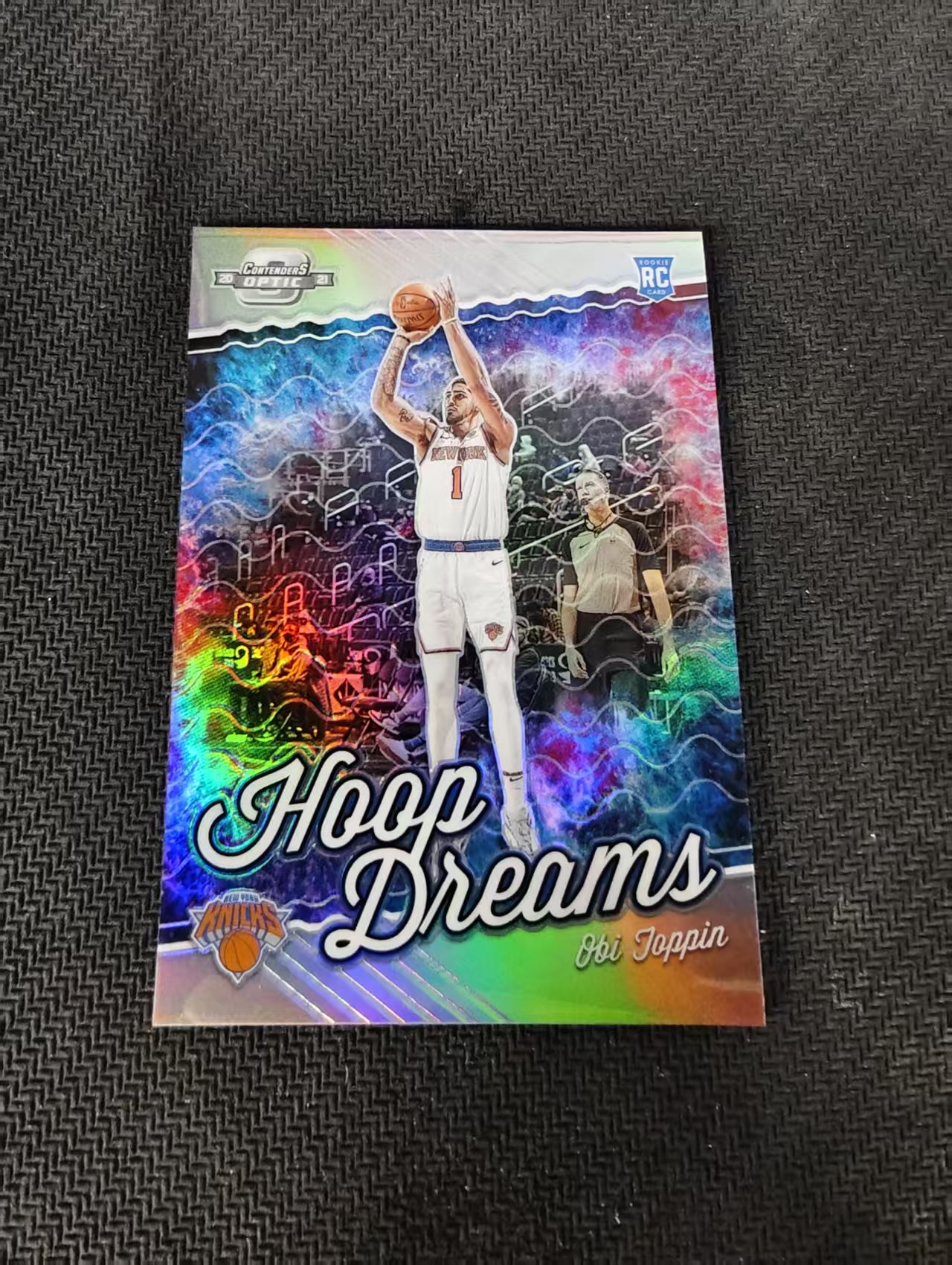 【可合并,不累计】2020-21 Panini Contenders Obi Toppin RC 奥比 托平 尼克斯 新秀 球票OP 银折