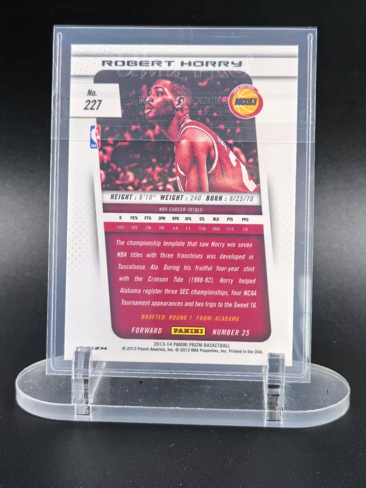 2013-14 Panini Prizm Robert Horry #227 罗伯特 霍利 火箭名宿 PZ次年 正银折