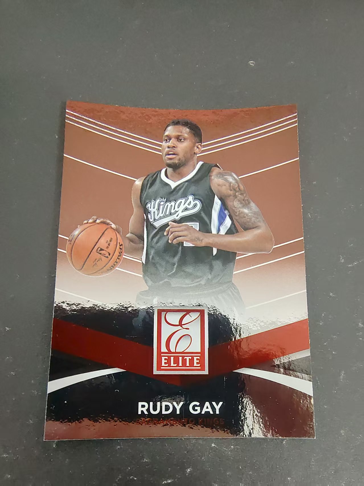 【汽水拍卖】2014-15 Panini Donruss Elite Rudy Gay 鲁迪 盖伊 国王 杜蕾斯精英系列 边角瑕疵