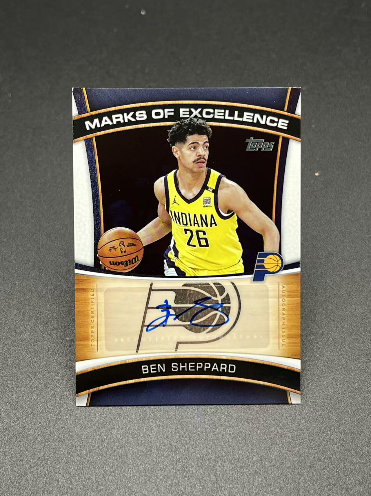 2025 Topps FLAGSHIP Ben Sheppard 本谢泼德 步行者 卓越签 签字 auto 专收必备 烧烤