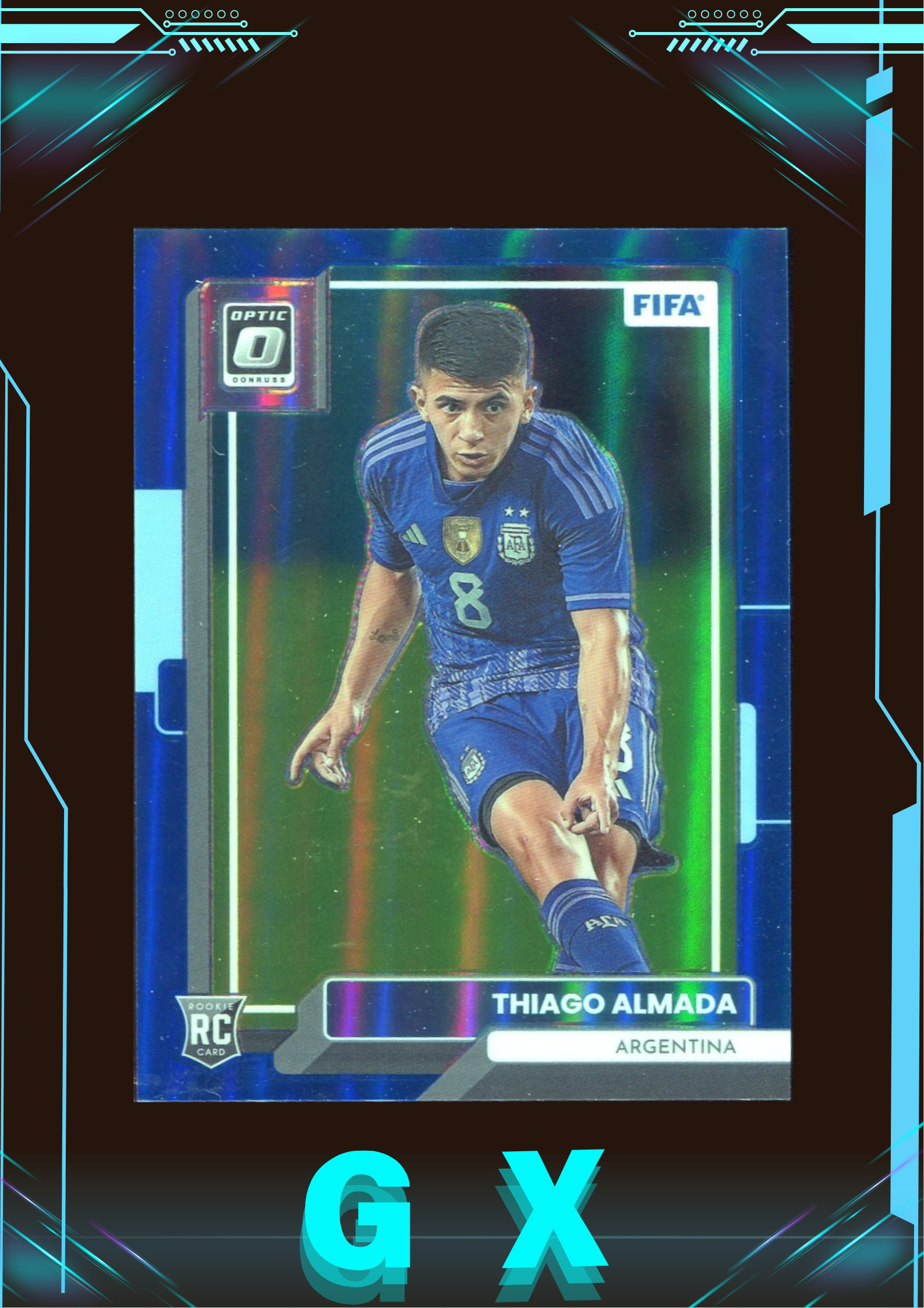 2022-23 Donruss Optic 杜蕾斯系列 蒂亚戈·阿尔马达 Thiago Almada 65/99编 新秀RC 蓝折 折射 !【钩玄卡店】JBJ