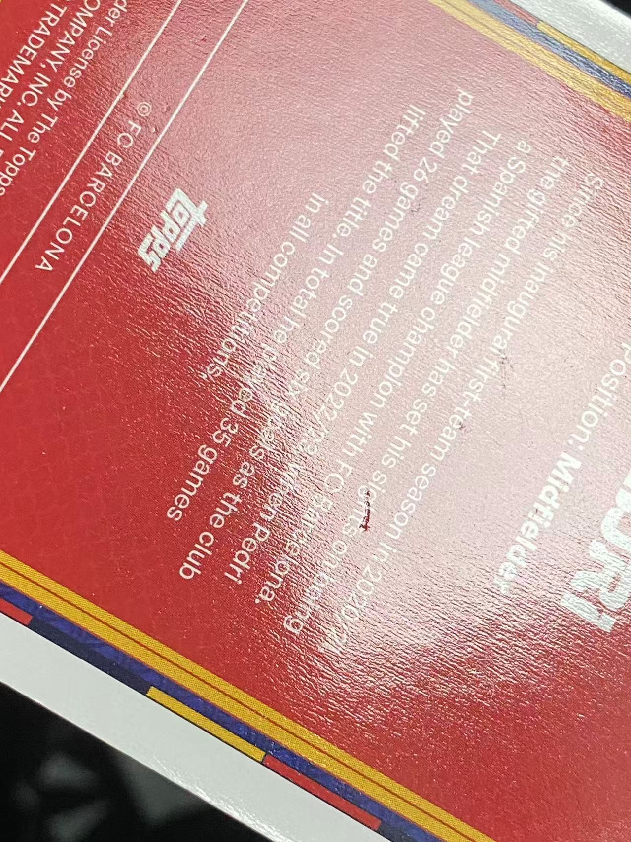 2024 Topps Topps Pedri 【大彪代拍预付90%】巴萨龙 队盒 中国龙年限定 佩德里 微瑕如图 收藏必备 周小开