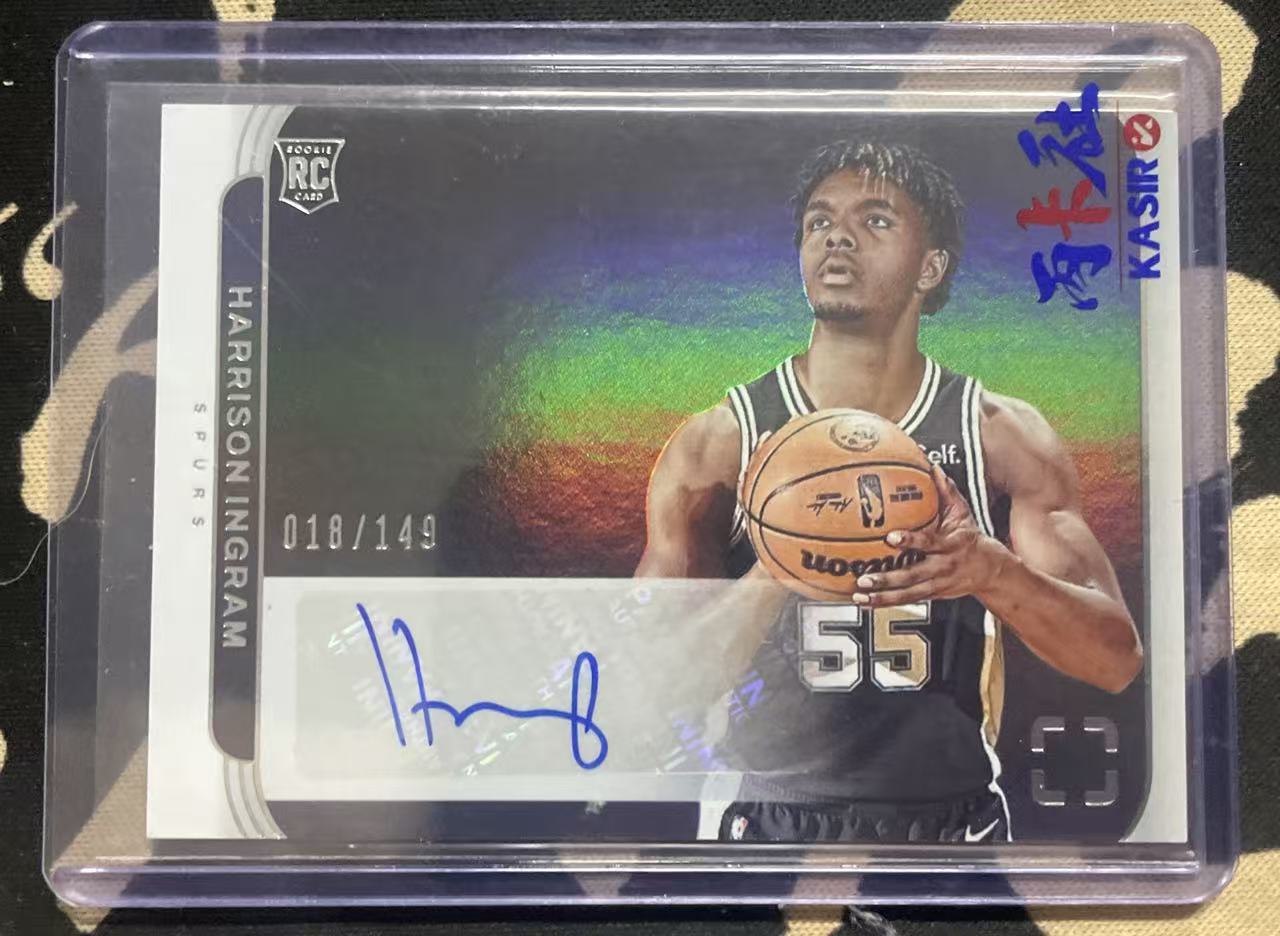 2024-25 Panini Photogenic Harrison Ingram 哈里森·英格拉姆 马刺 rc 新秀年 上镜 签字 贴签 149编 文班亚马队友 新赛季可期 值得收藏 (猴子卡社)