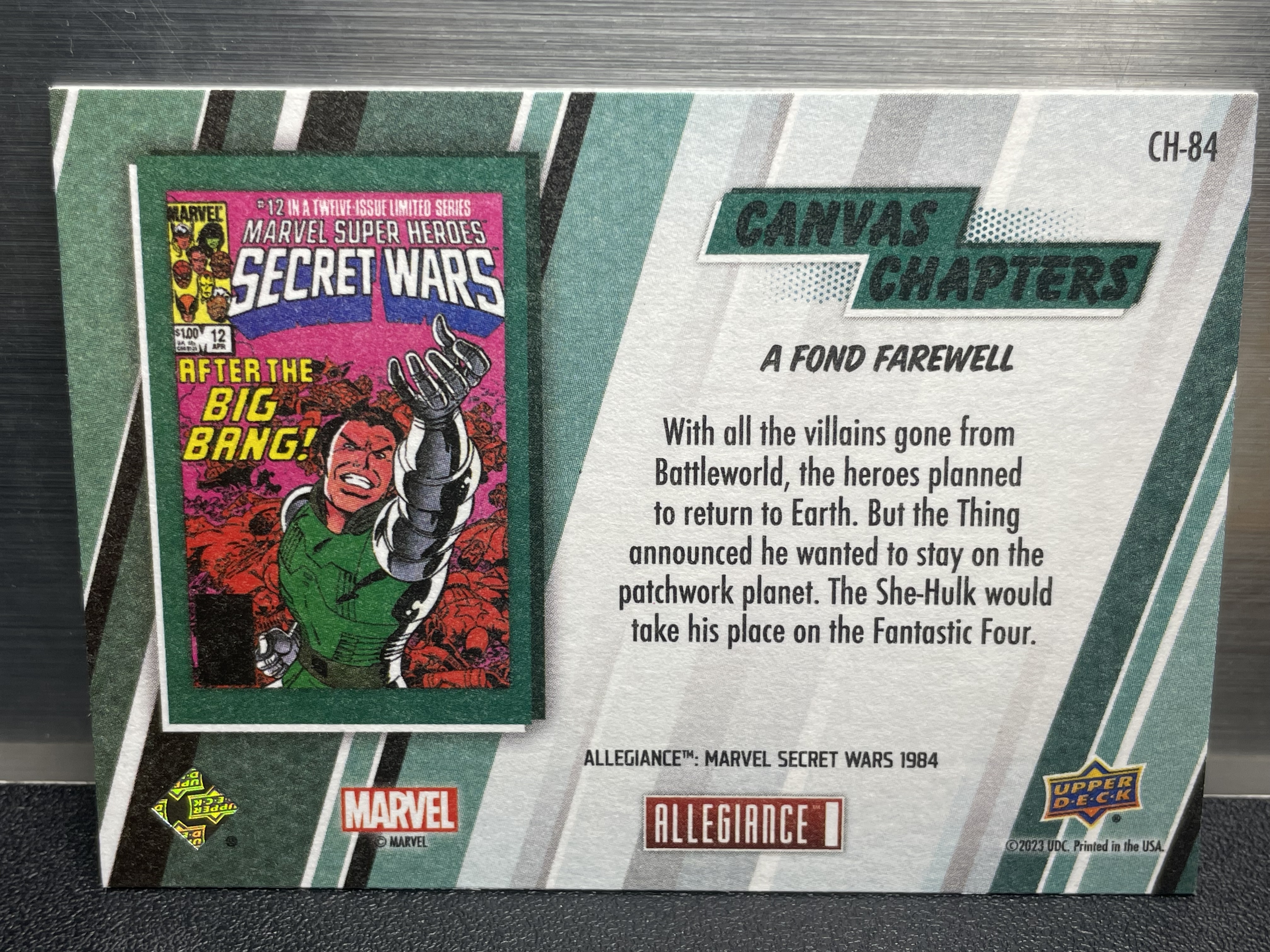 (A1) 2023 UPPER DECK 漫威 油画 画布 特卡 CH-84 实卡好看 收藏凑套必备 卡品如图 !!!