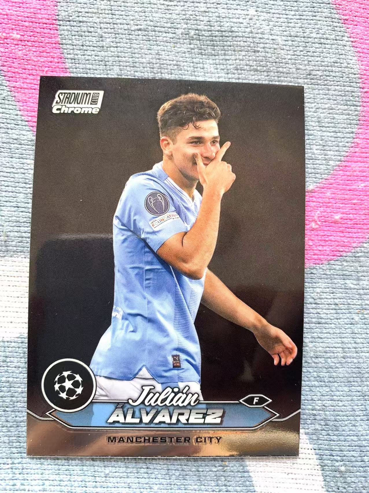 2023-24 Topps Stadium Club Chrome Julián Álvarez topps chrome 2024 竞技场 曼城 阿尔瓦雷斯