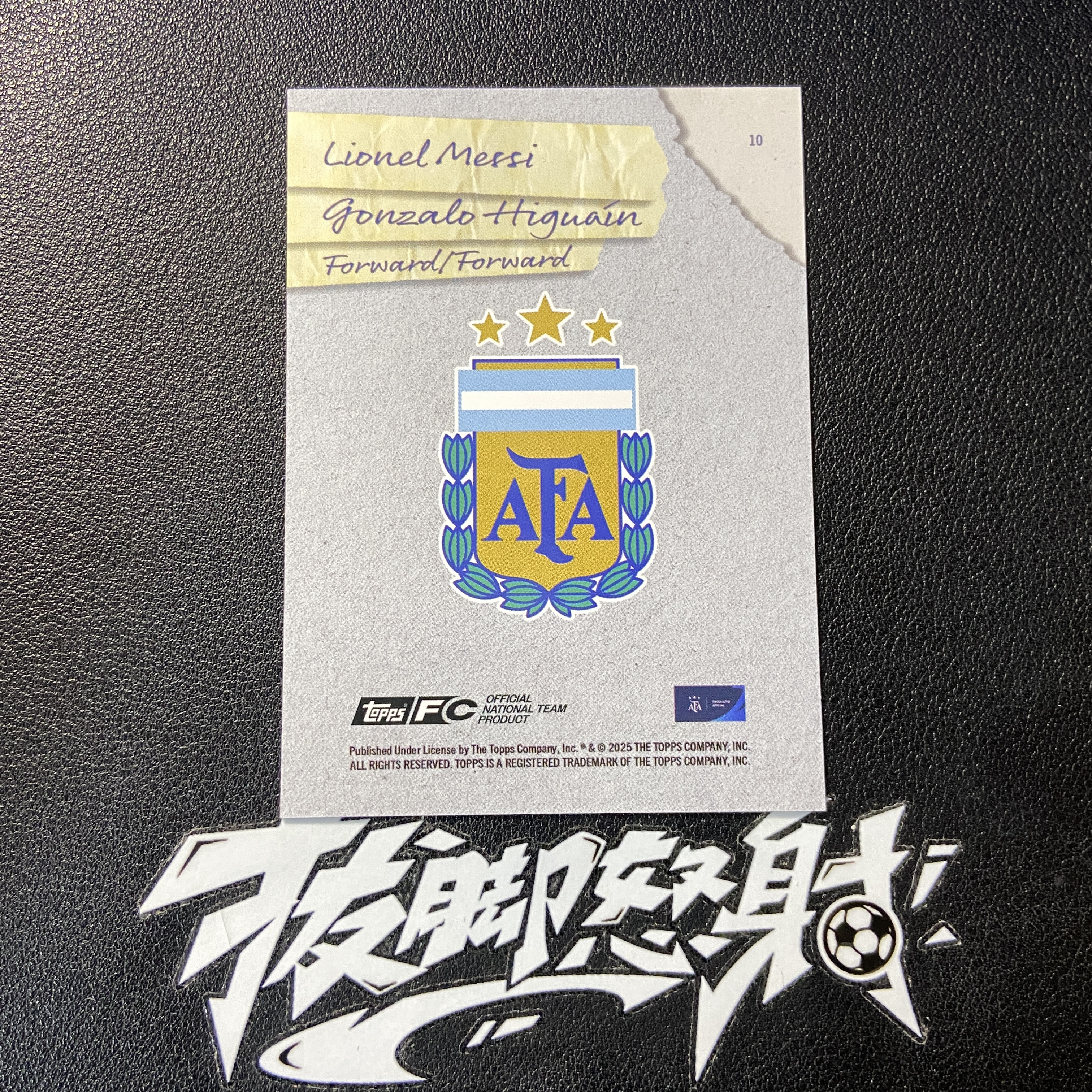 【拔脚代卖】2025 Topps 阿根廷队盒 Lionel Messi 巴萨 巴黎 迈阿密国际 阿根廷 利昂内尔 梅西 GOAT 伊瓜因 特卡 金折 1/50编 首编收藏必备 瑕疵如图|拔脚白头H46