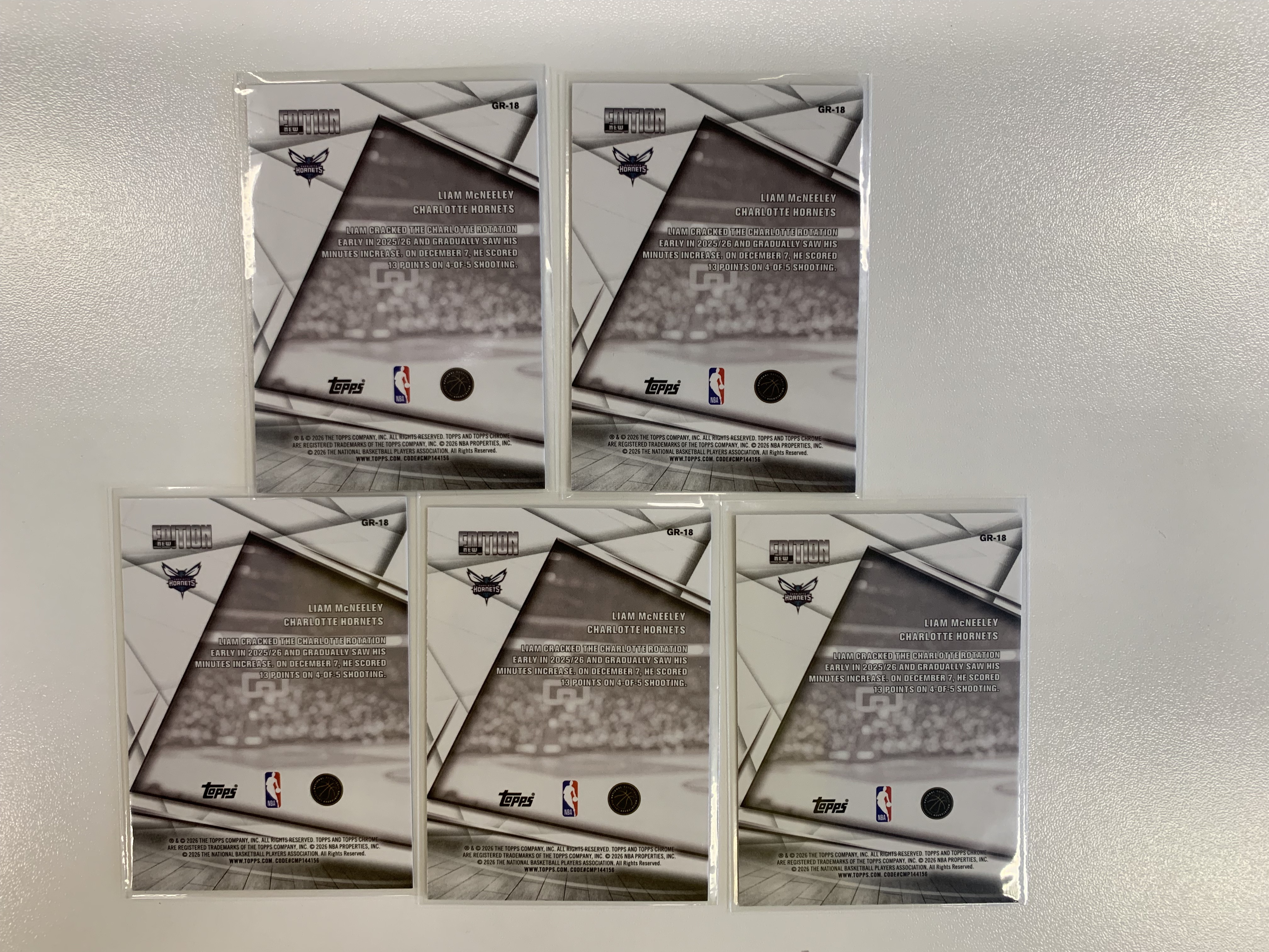 2025-26 Topps Chrome Update Liam Mcneeley 利亚姆 麦克尼利 新秀RC New Edition 特卡打包 黄蜂 ALG
