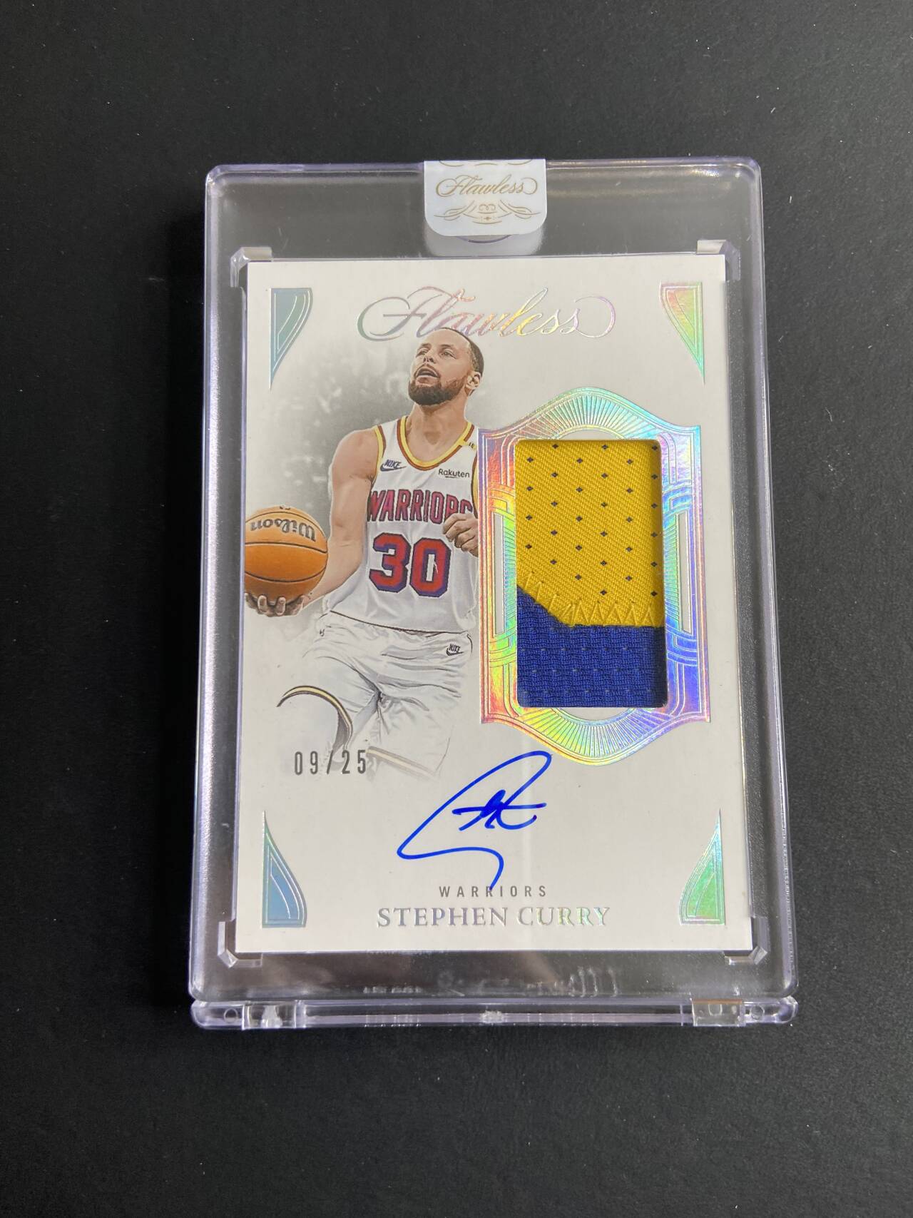 2024-25 Panini Flawless Stephen Curry 【肥猫代卖】R01F 手提 勇士 斯蒂芬 库里 小学生 25编 签字 卡签 vpa 暴力切割patch 原封砖