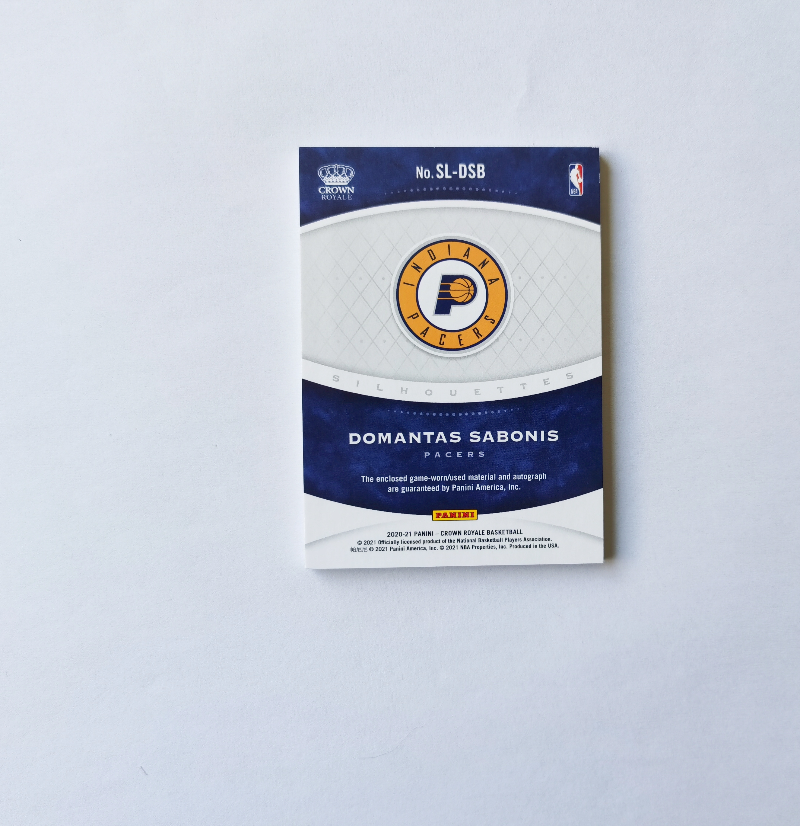 里脊拍卖 2020-21 Crown Royale 皇冠 萨博尼斯 12编 低编卡签 暴力patch 剪影 签字 大窗切割 步行者 雷霆 步行者 国王 卡品如图 超级经典 收藏佳品 (送卡具)