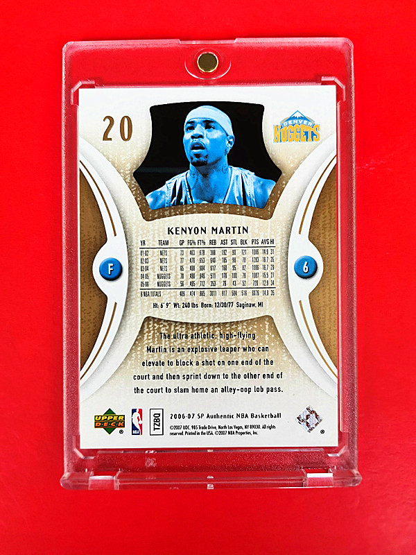 2006-07 UD SP Authentic 肯扬·马丁 (( 限量25张 经典老卡 顶级卡种 )) EBAY奇迹