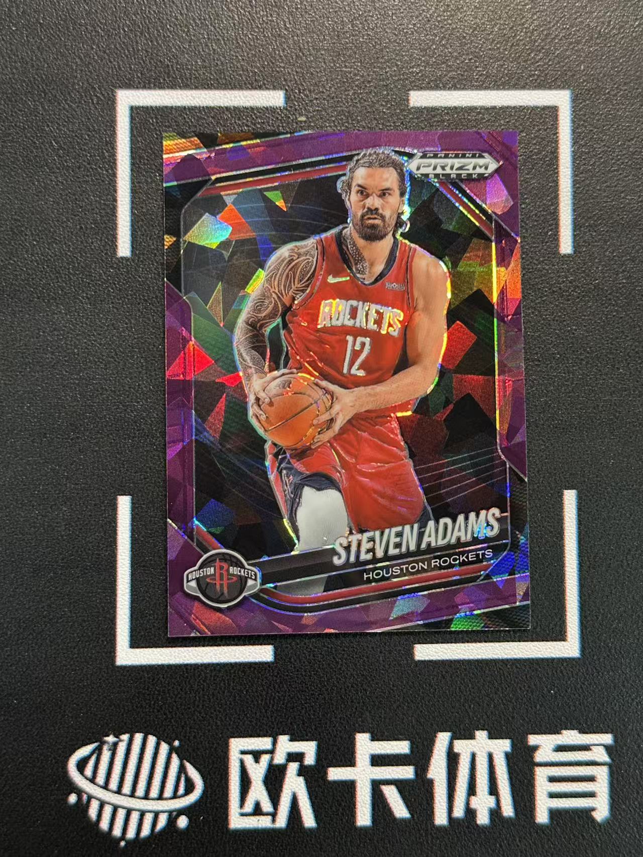 2024-25 Panini Prizm Black Steven Adams 【欧卡体育】pz 海王 亚当斯 149编 紫碎冰折 火箭 轻印痕如图(YDD)