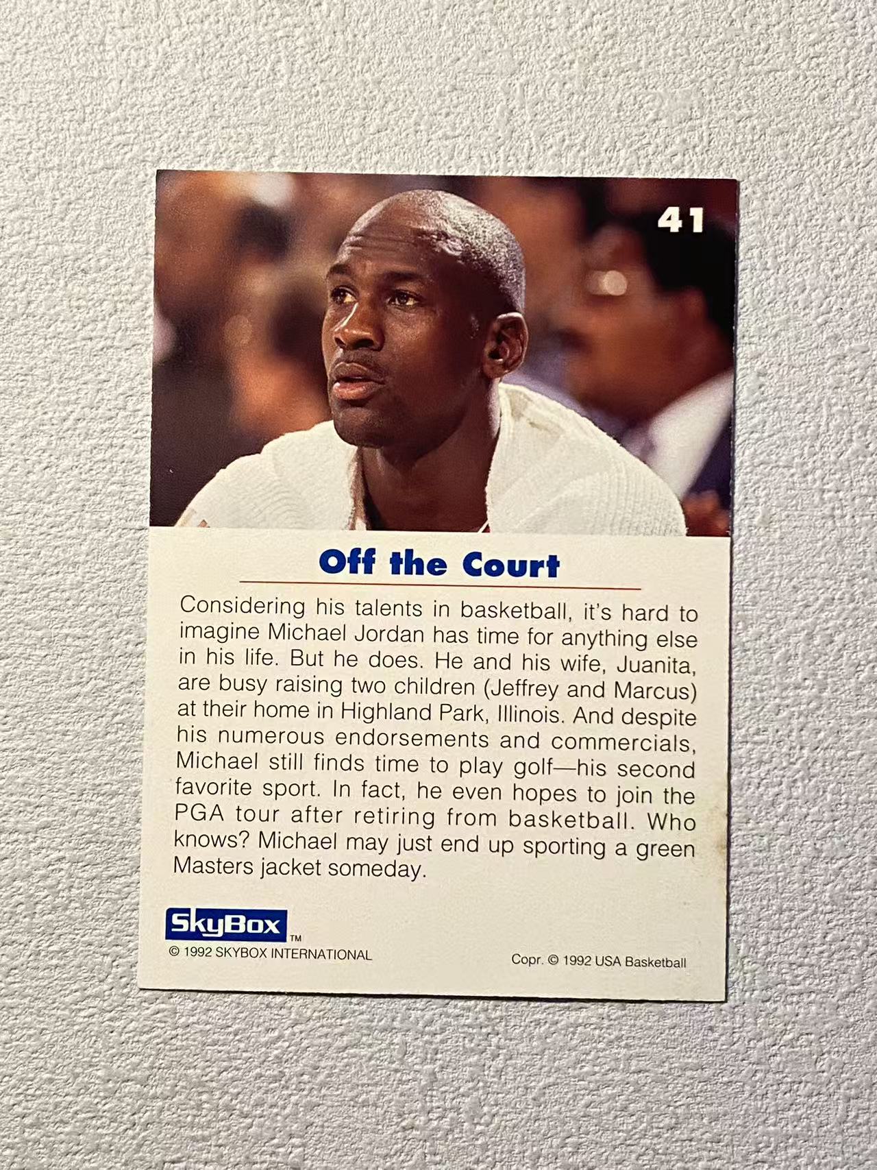 1992 SkyBox SkyBox Michael Jordan 公牛 迈克尔 乔丹 篮球之神 ssp 特卡 稀有老卡 经典选图 收藏必备
