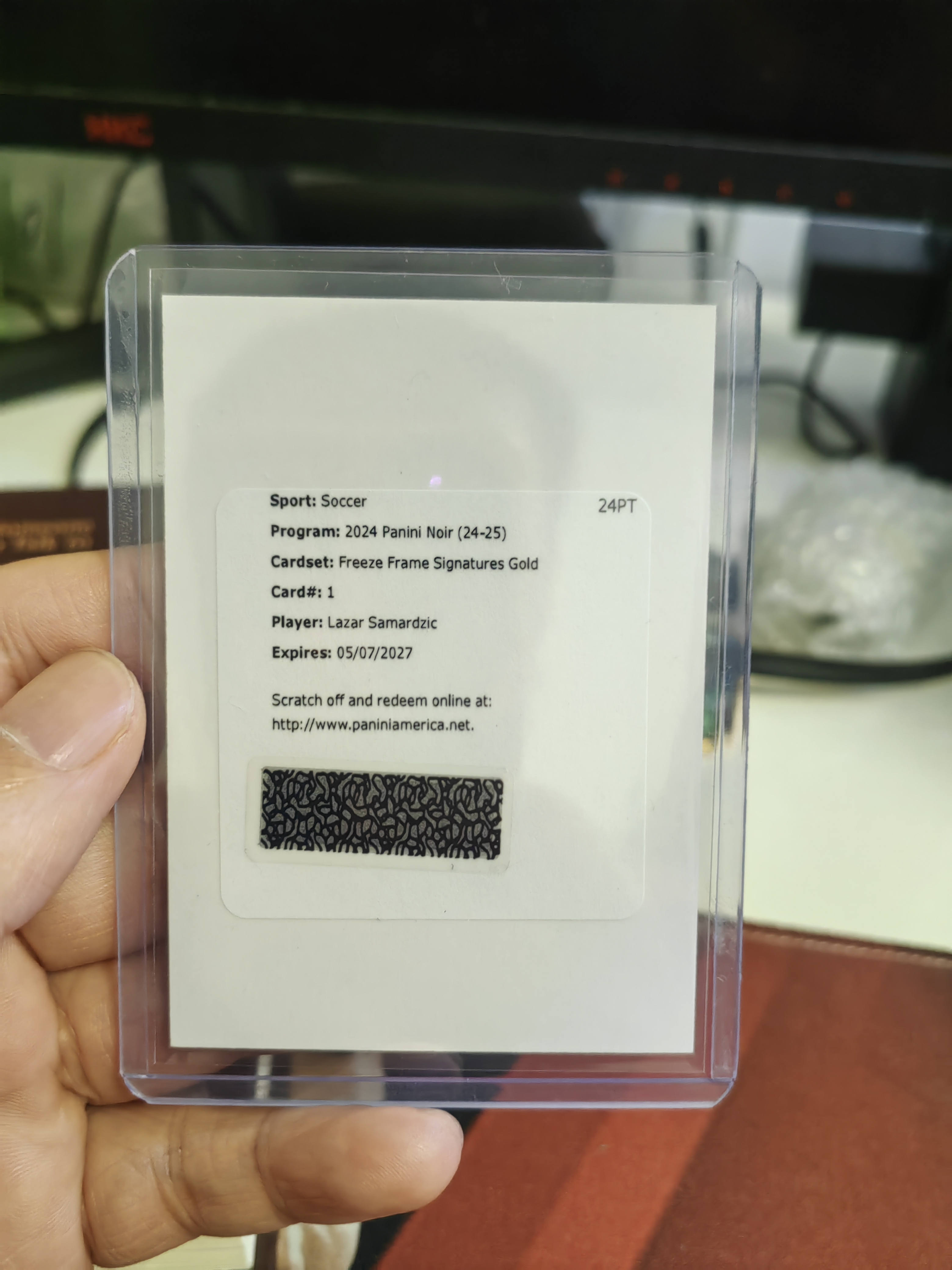 2025 Panini Noir 萨尔马季奇 panini noir 塞尔维亚 萨尔马季奇 49编卡签签字卡 交换板 !!!